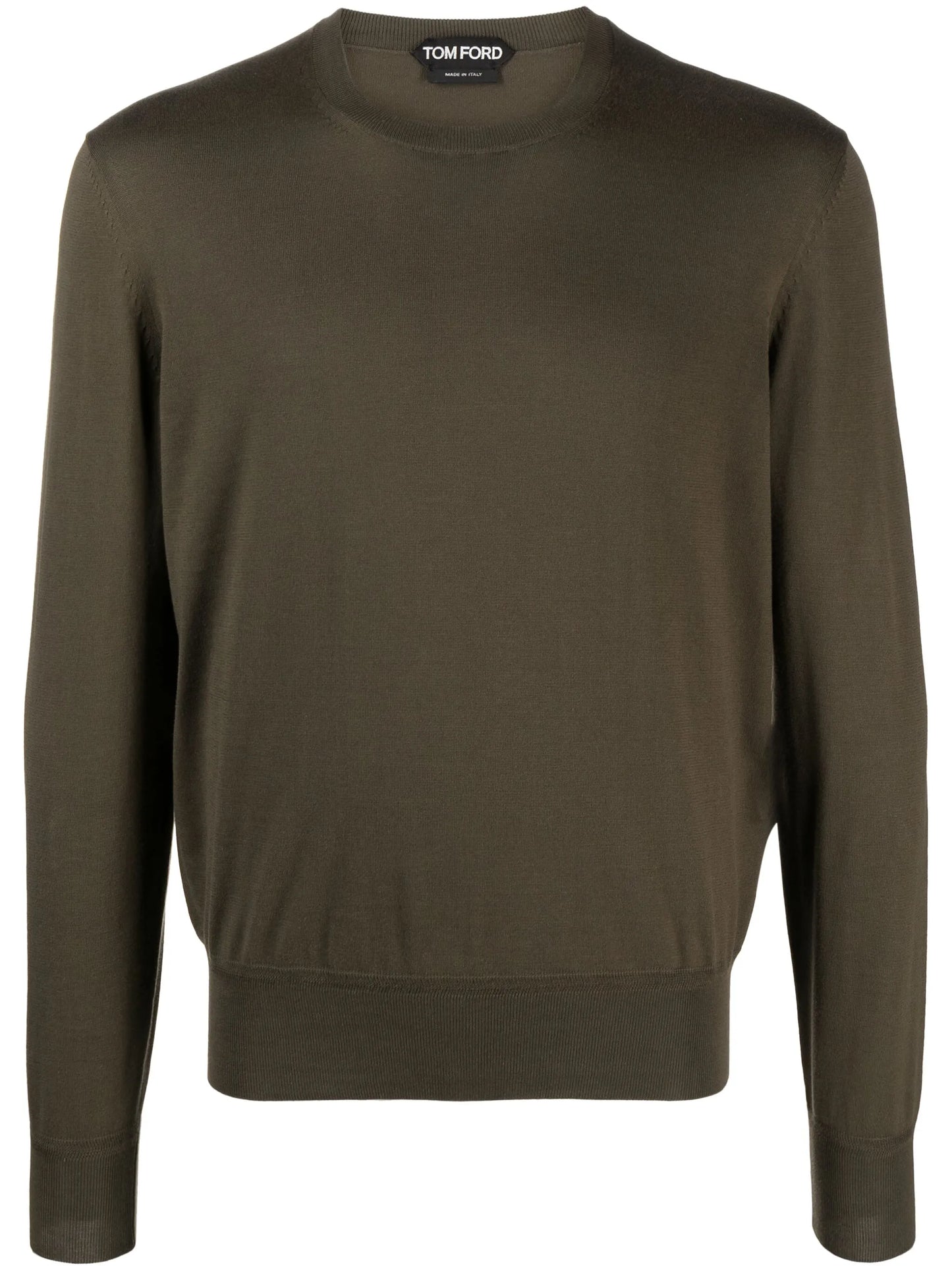 crew-neck cotton jumper