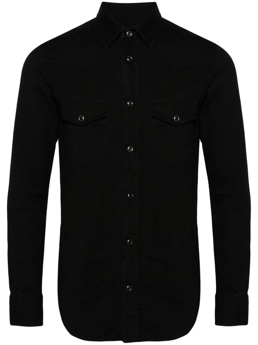 cotton denim western shirt