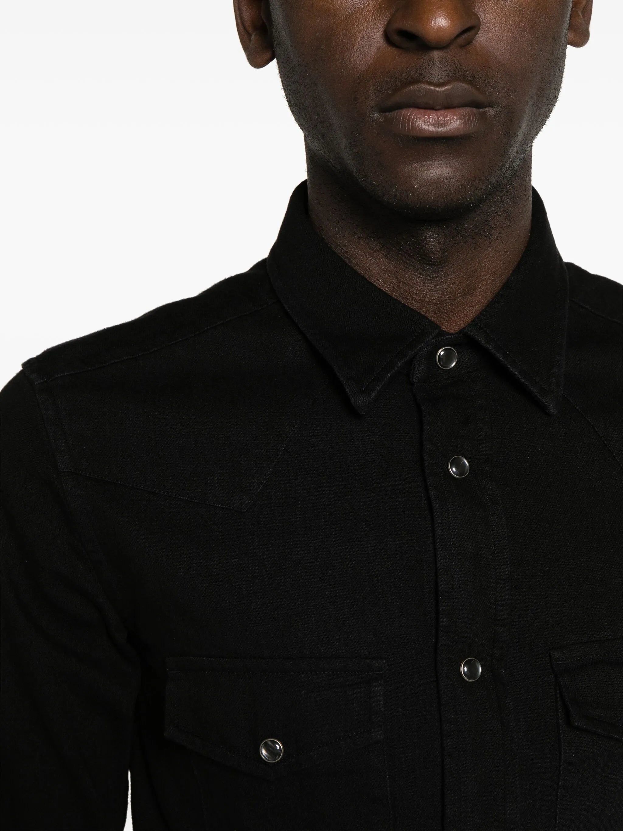 cotton denim western shirt
