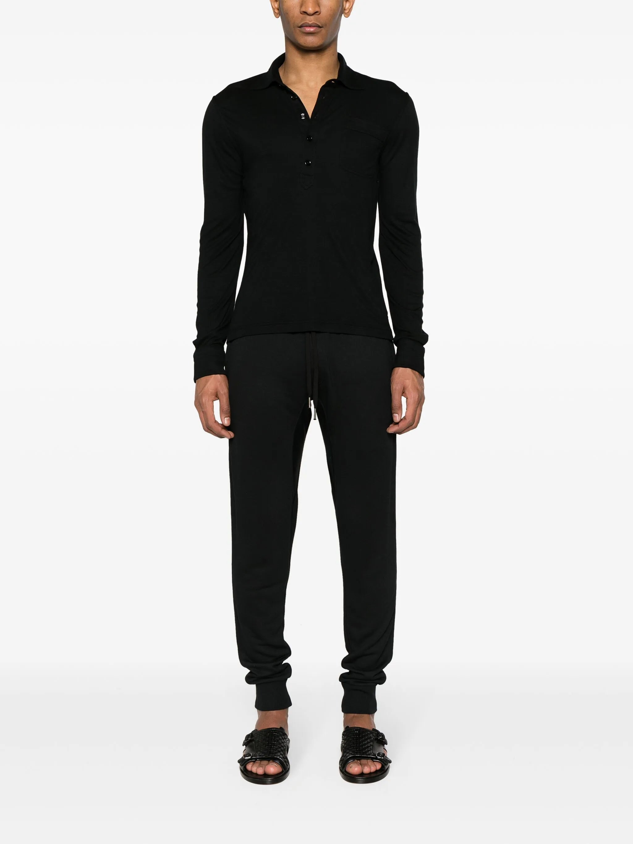 drawstring-waist track pants