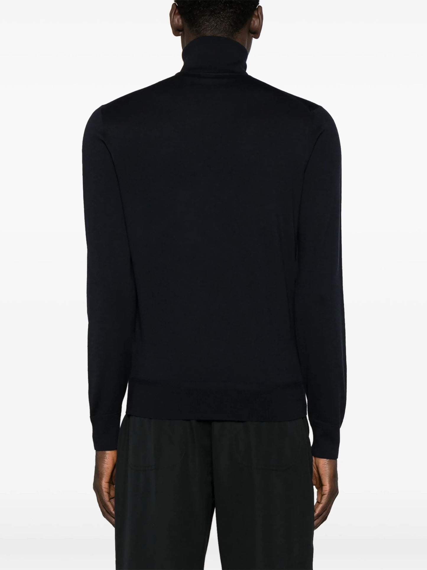 roll-neck fine-knit jumper