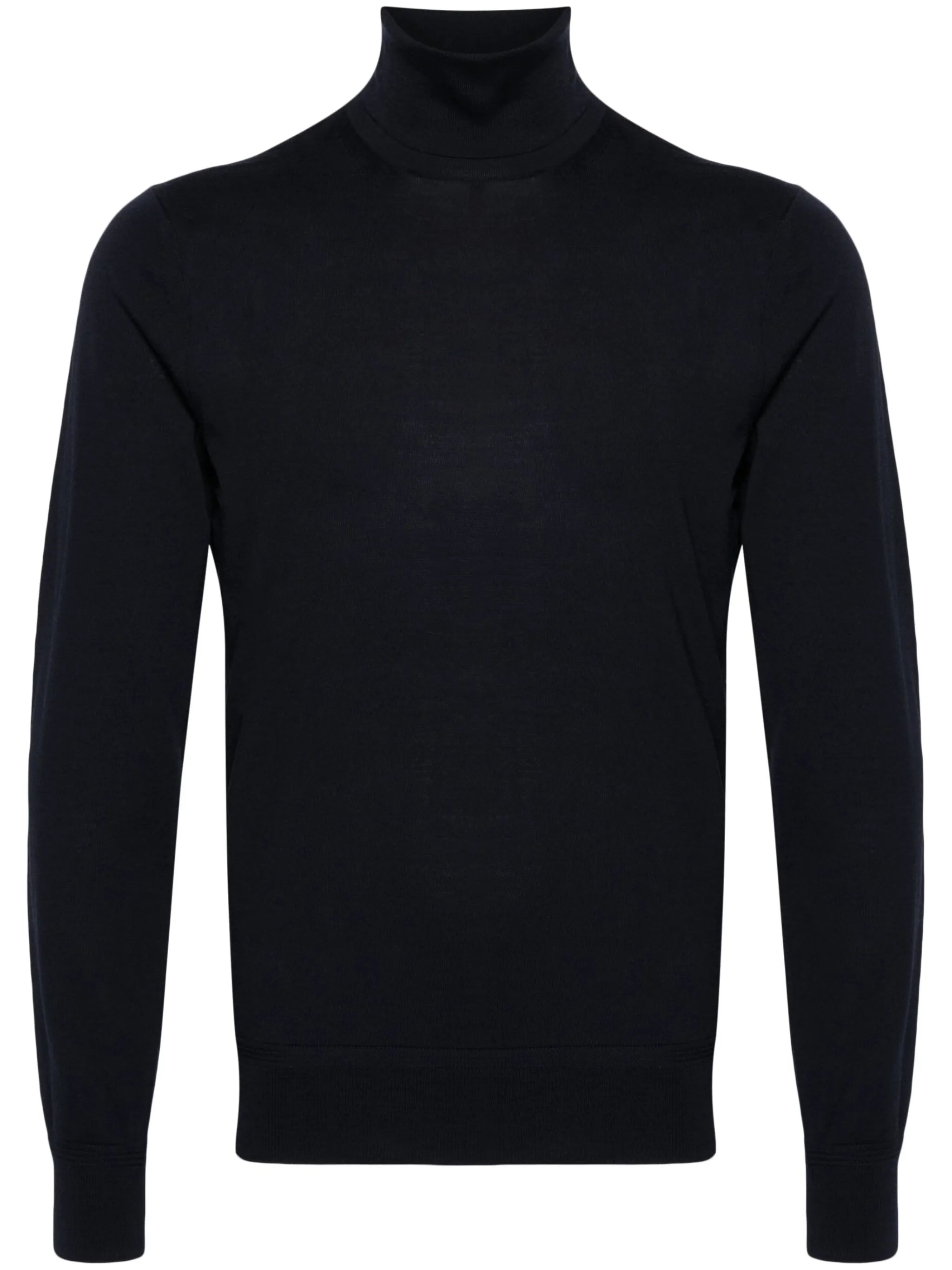 roll-neck fine-knit jumper