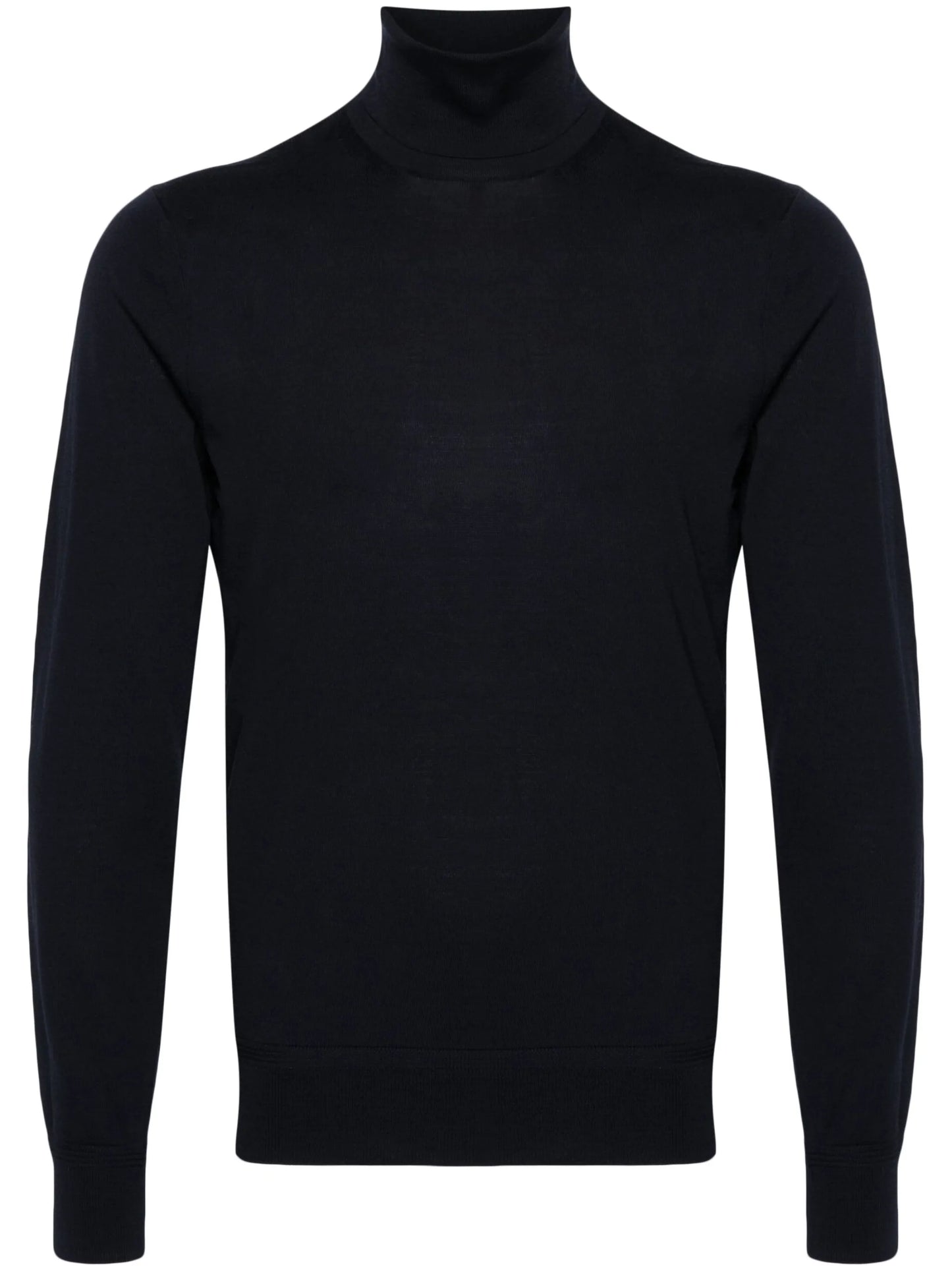 roll-neck fine-knit jumper