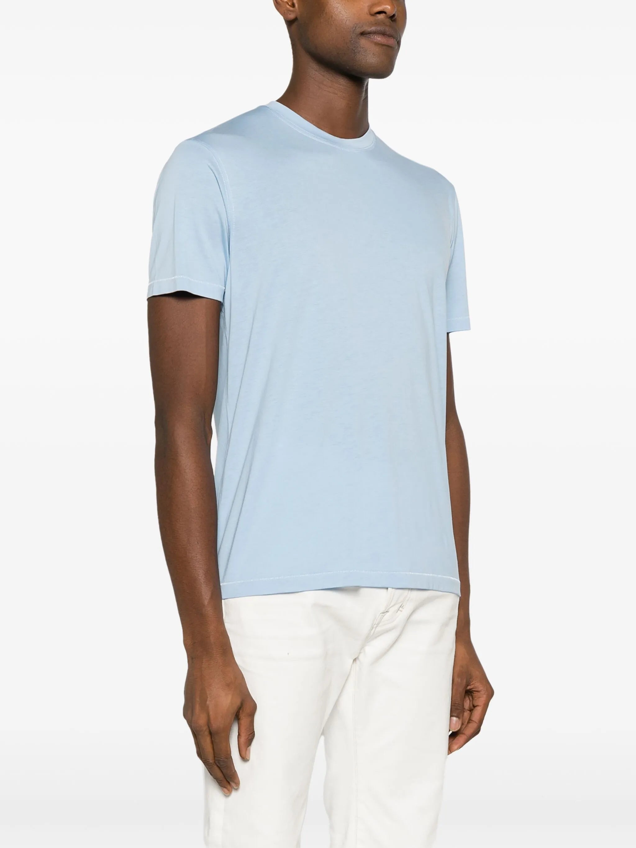 mélange-effect jersey T-shirt