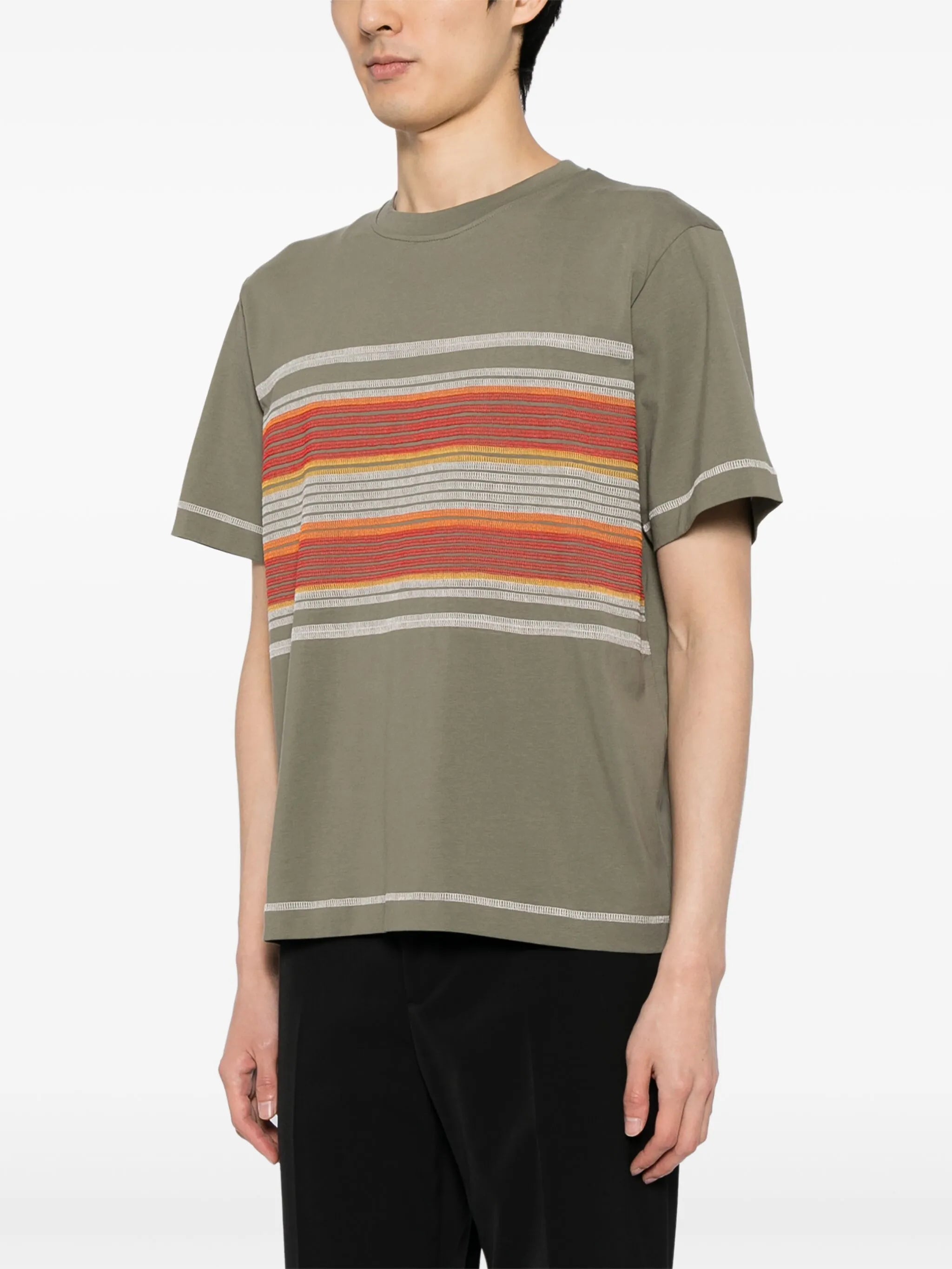 flatlock stripe T-shirt