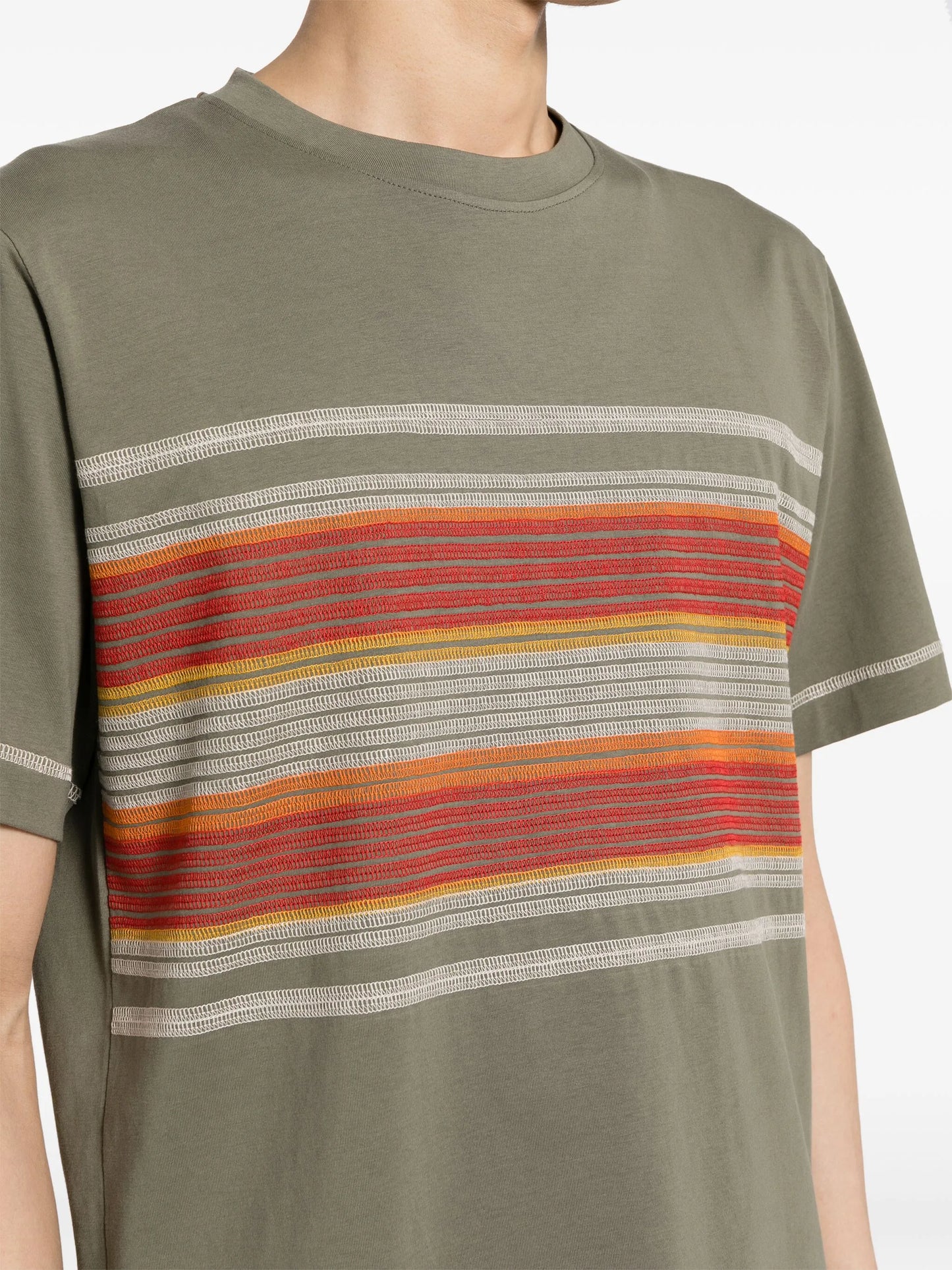 flatlock stripe T-shirt