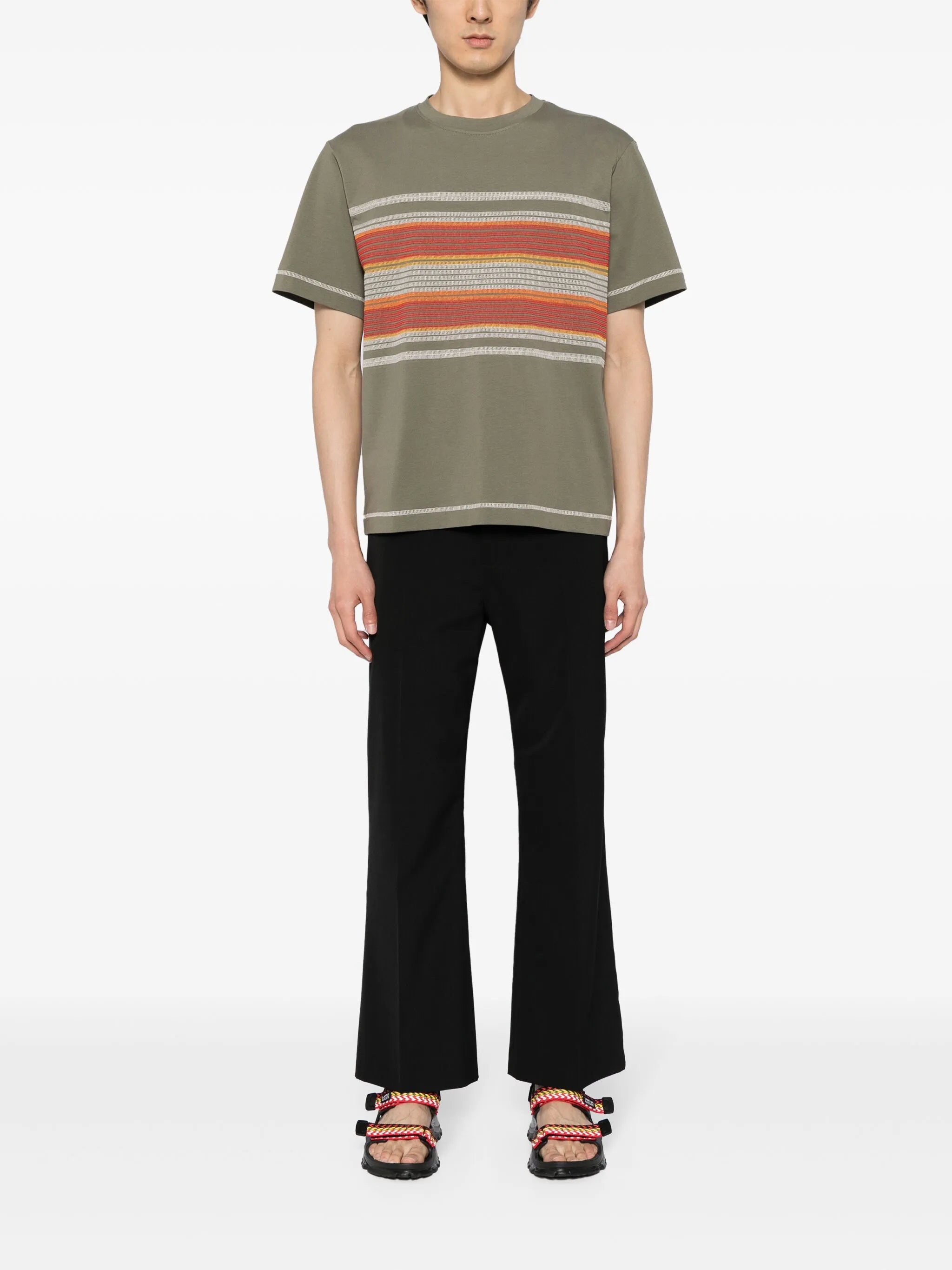 flatlock stripe T-shirt