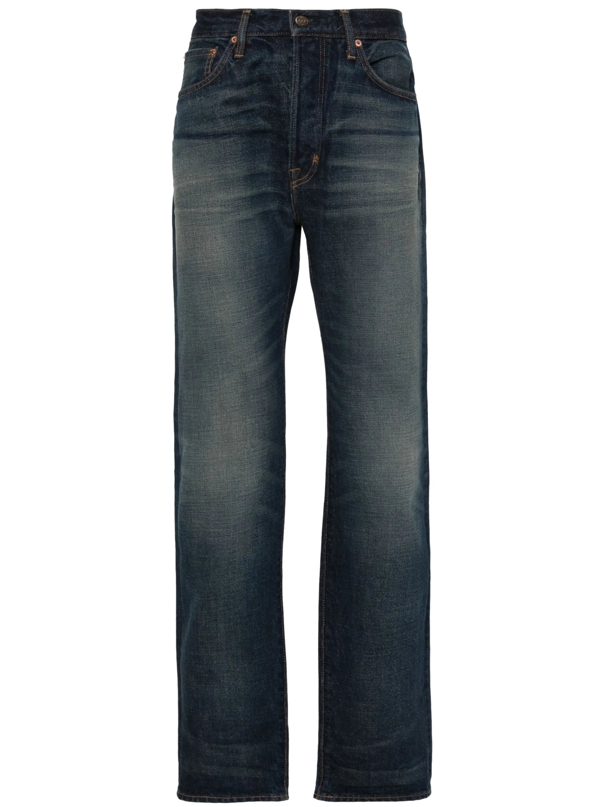 straight-leg selvedge jeans