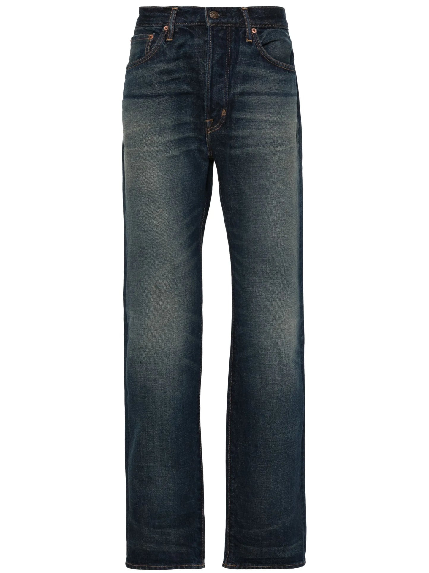 straight-leg selvedge jeans