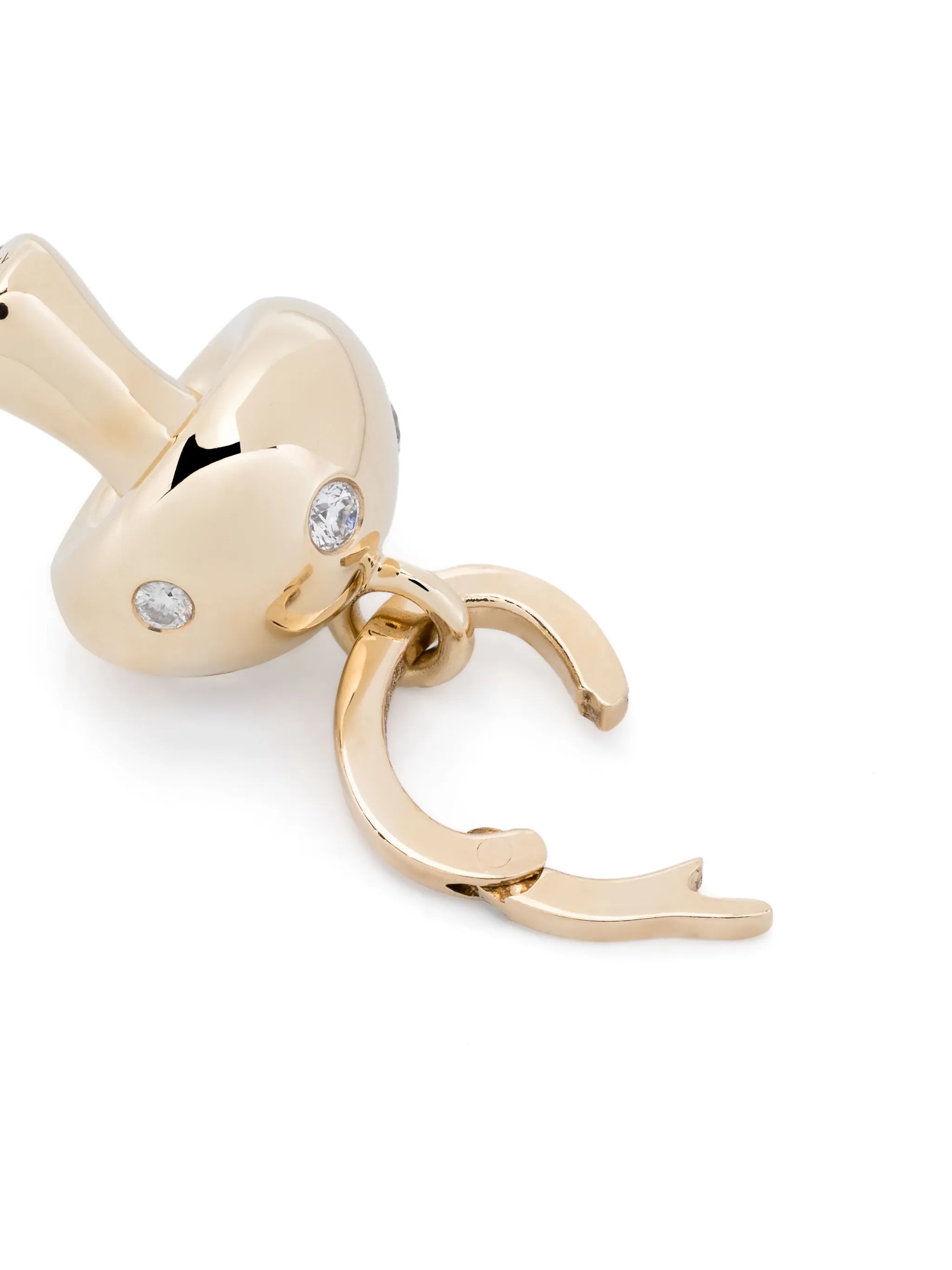 14kt yellow gold Enchanted Mushroom large diamond charm