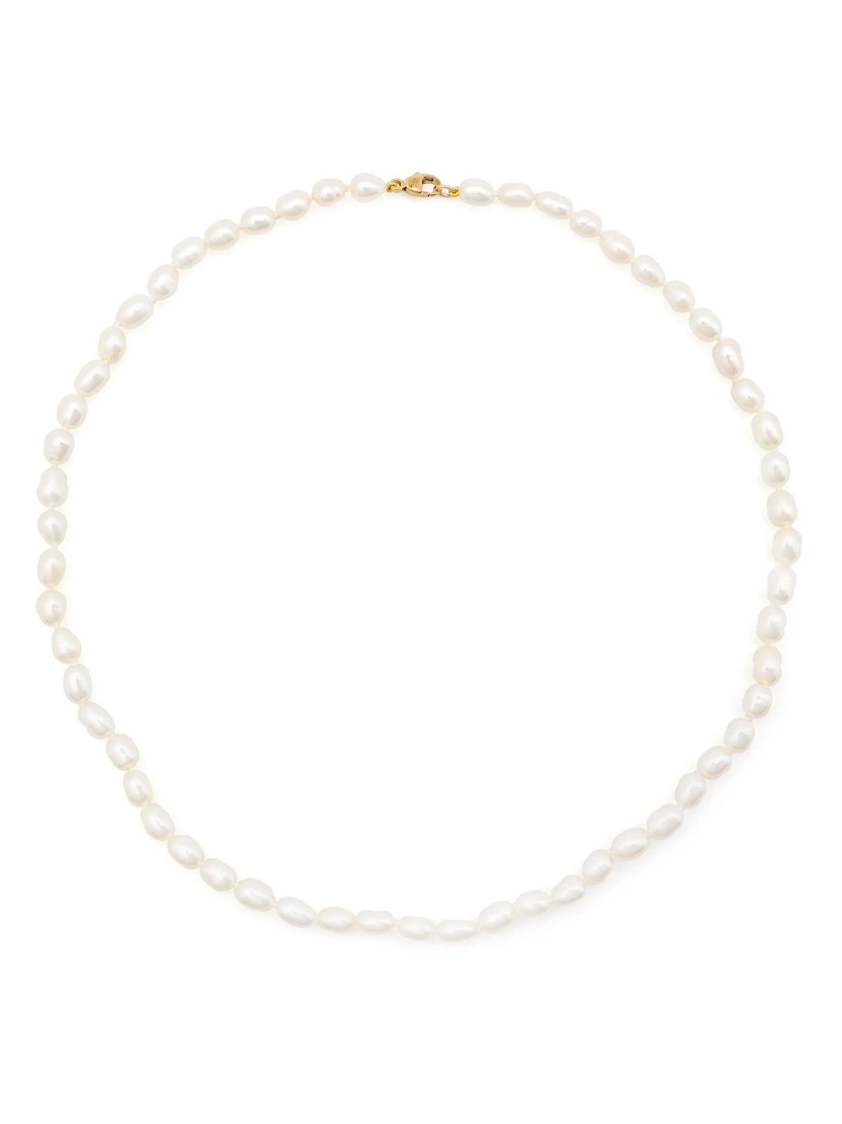 14k yellow gold Chunky Seed pearl necklace