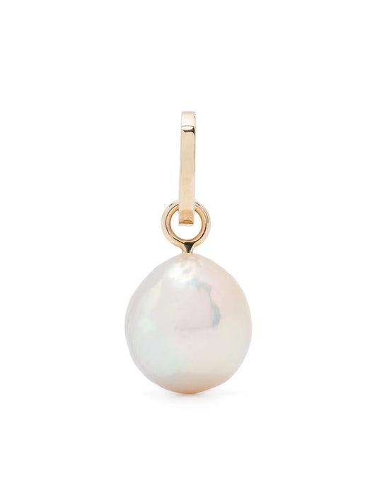 14kt yellow gold pearl drop hinged charm