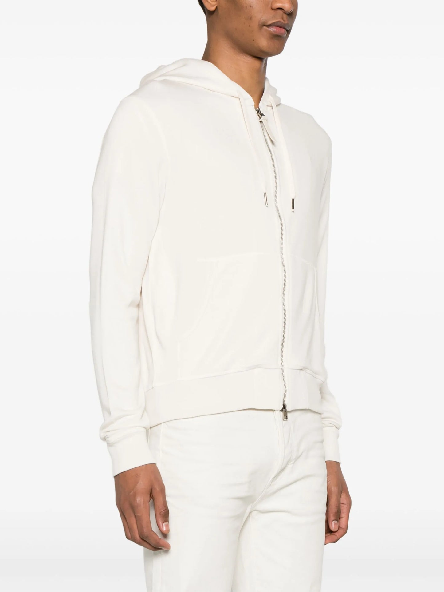 zip-up modal-blend hoodie