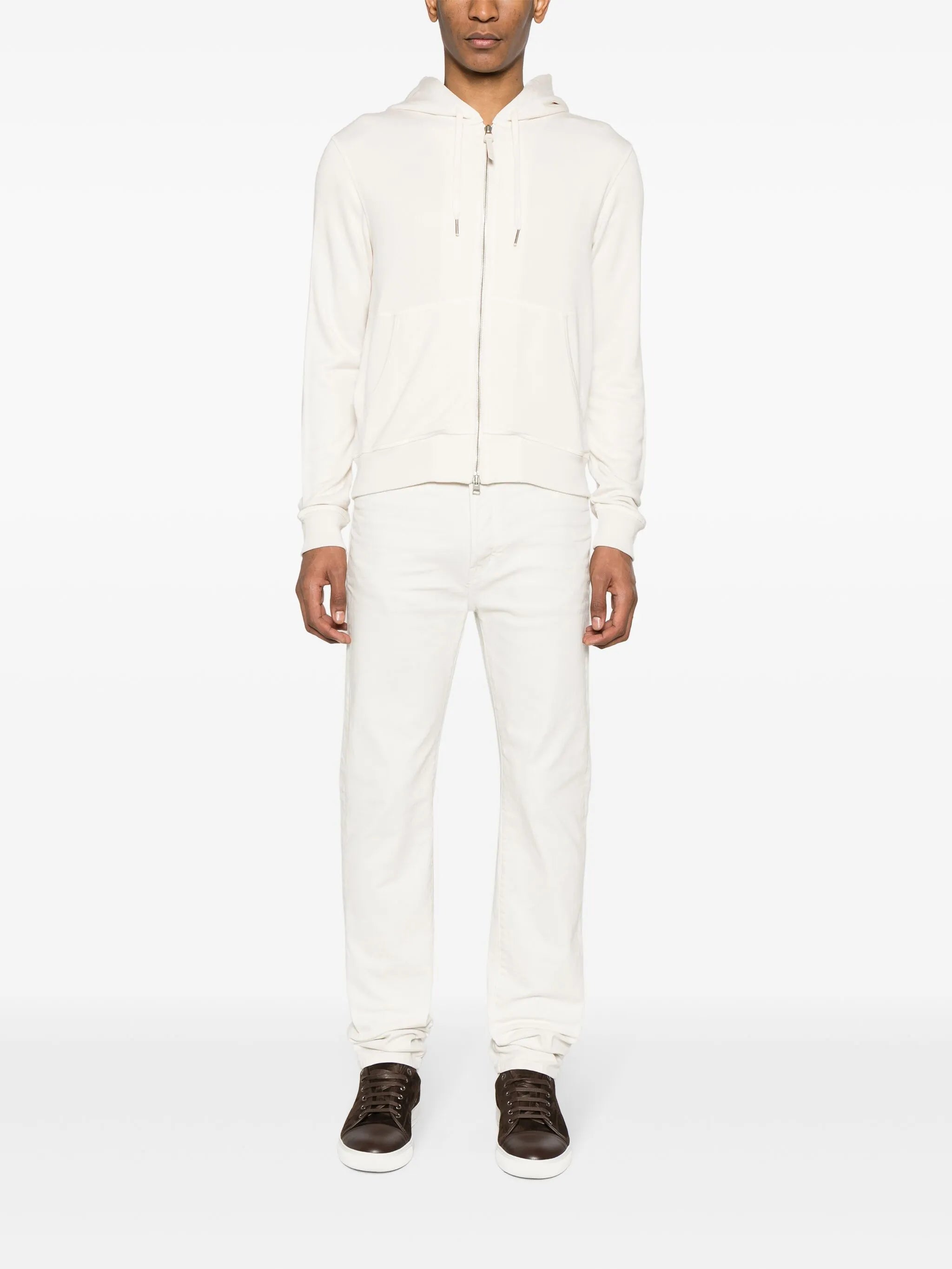 zip-up modal-blend hoodie