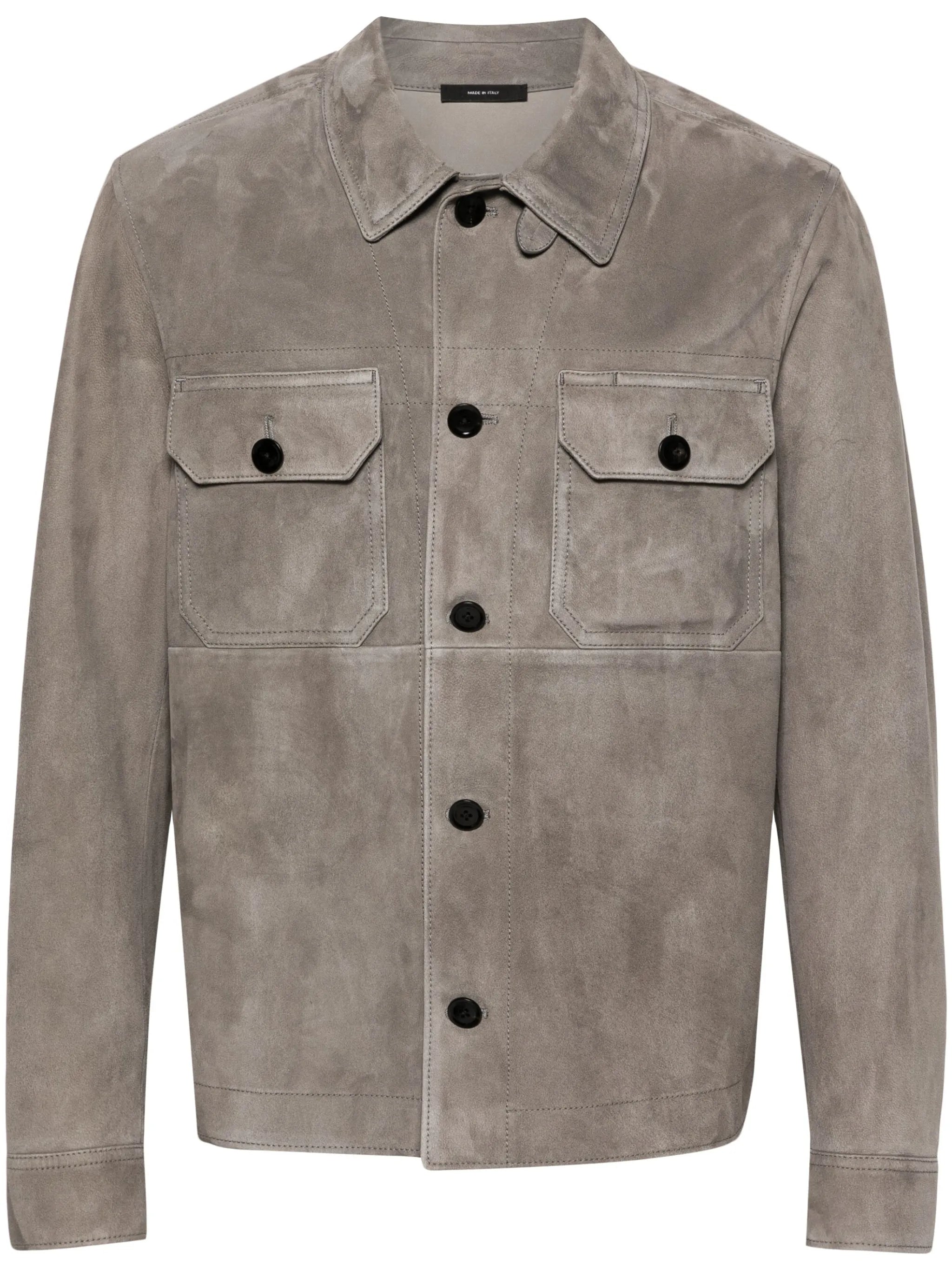 microsuede shirt jacket