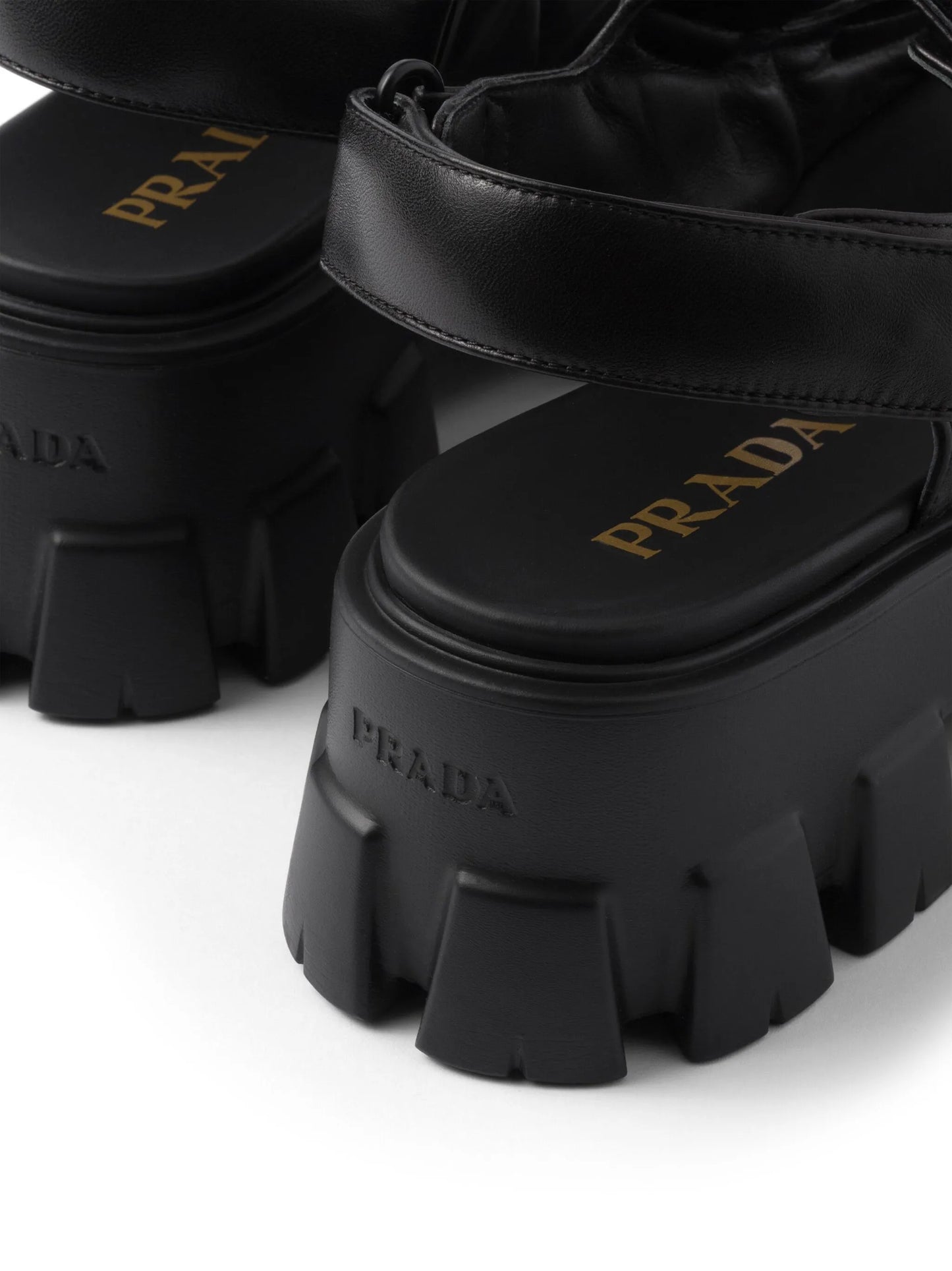 Monolith quilted leather sandals