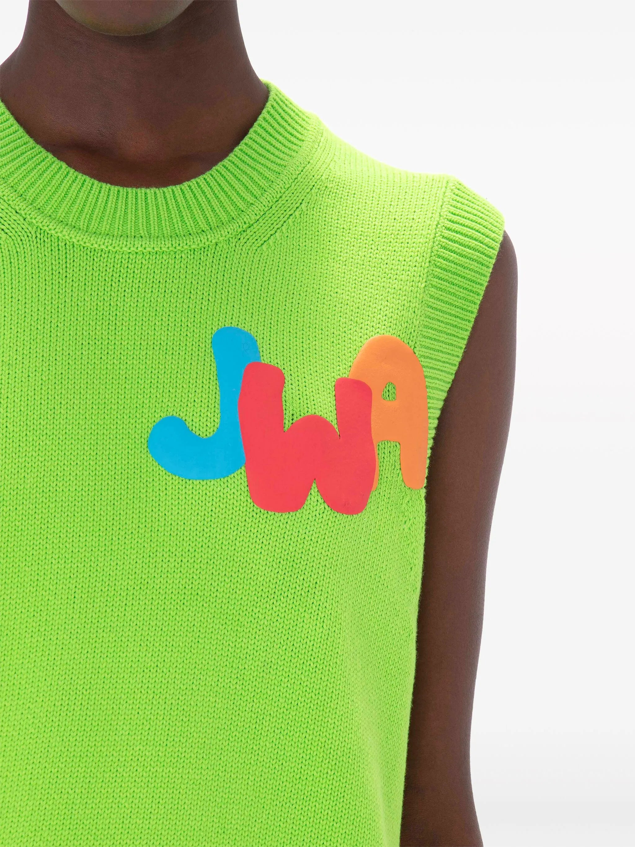 JWA two-tone knitted vest