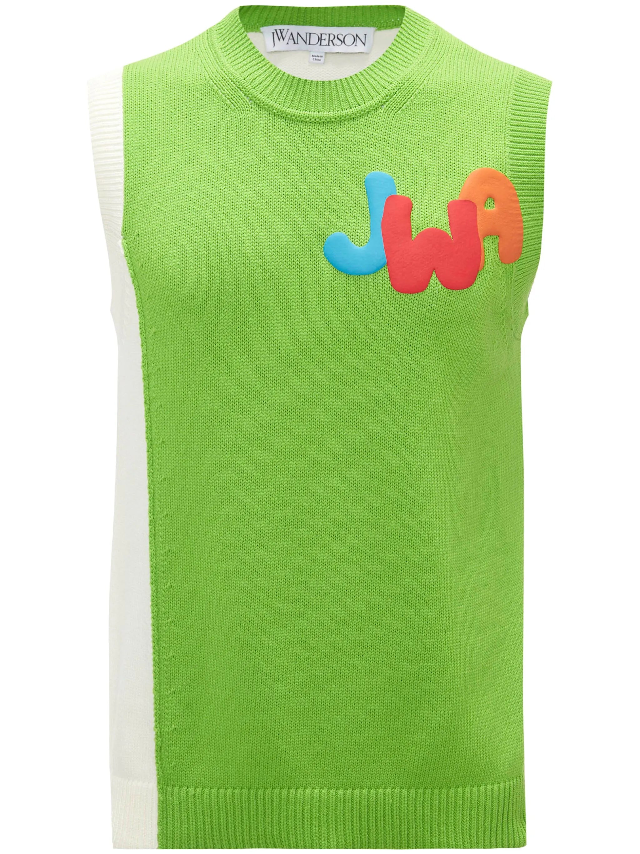 JWA two-tone knitted vest