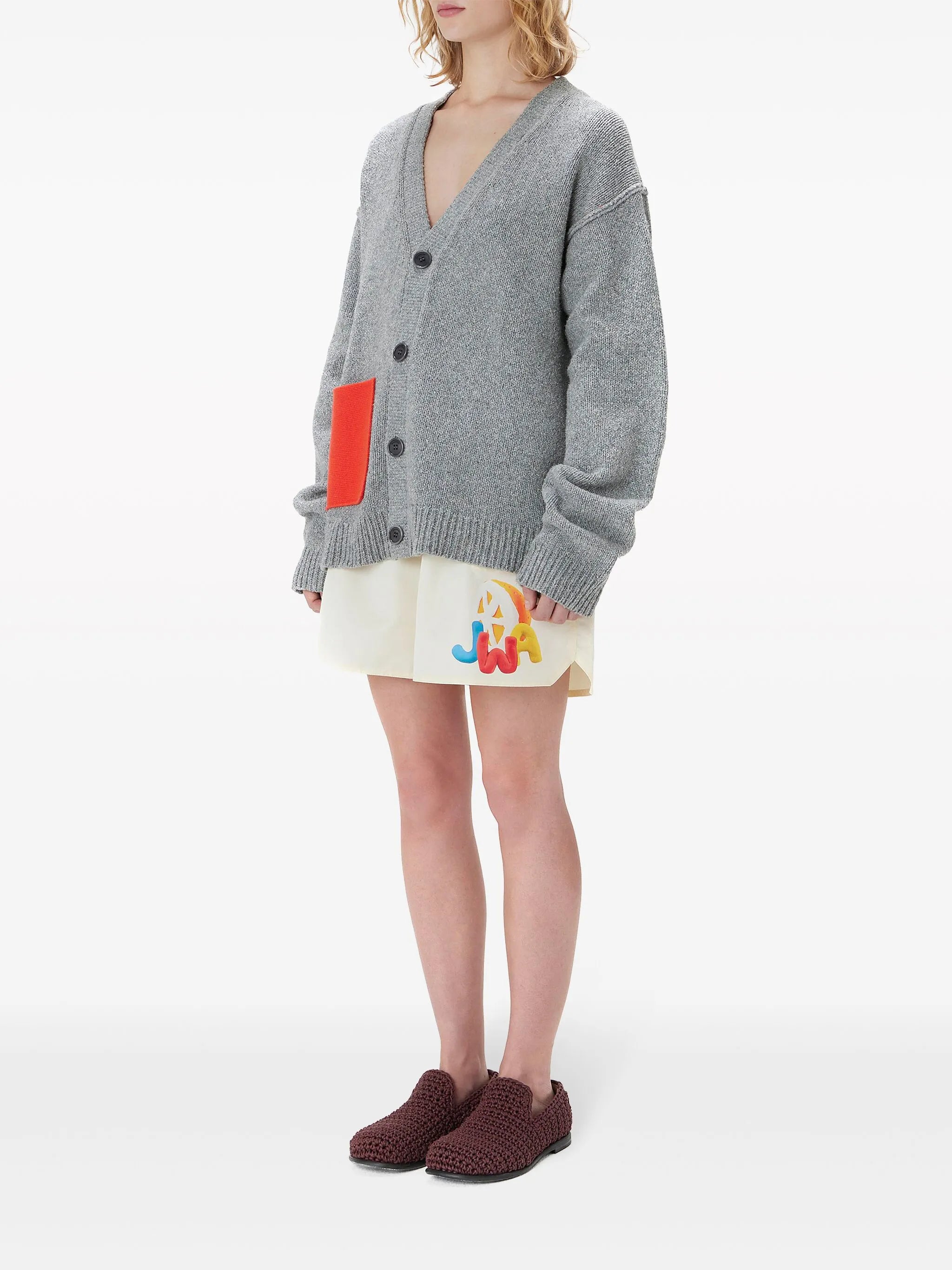 JWA contrast-pocket cardigan
