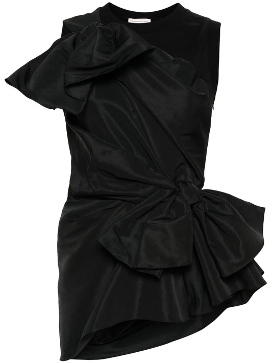 bow-detail sleeveless blouse