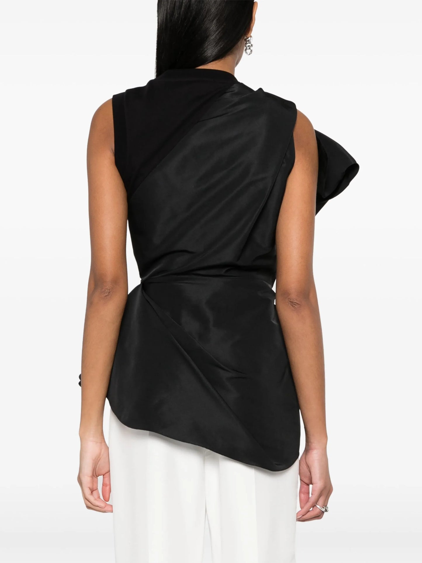 bow-detail sleeveless blouse