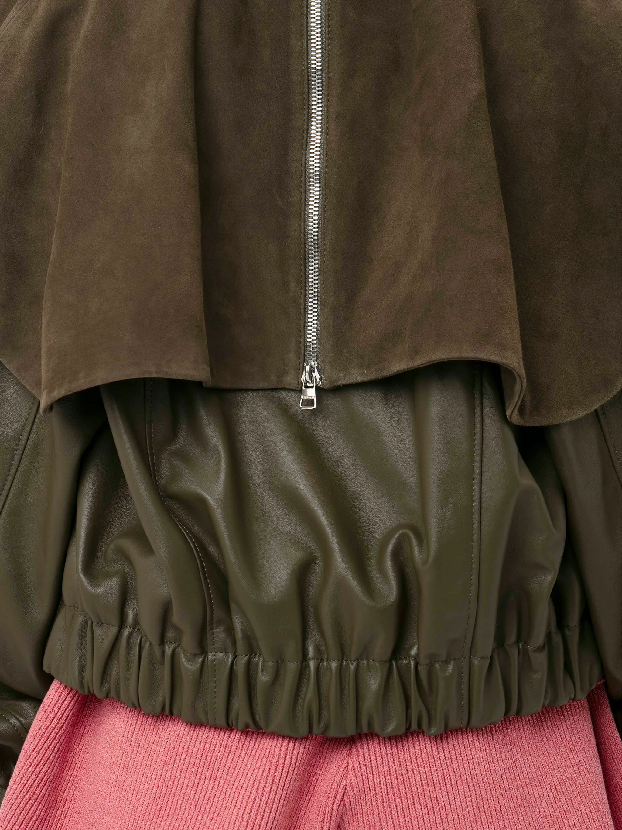 leather bomber jacket