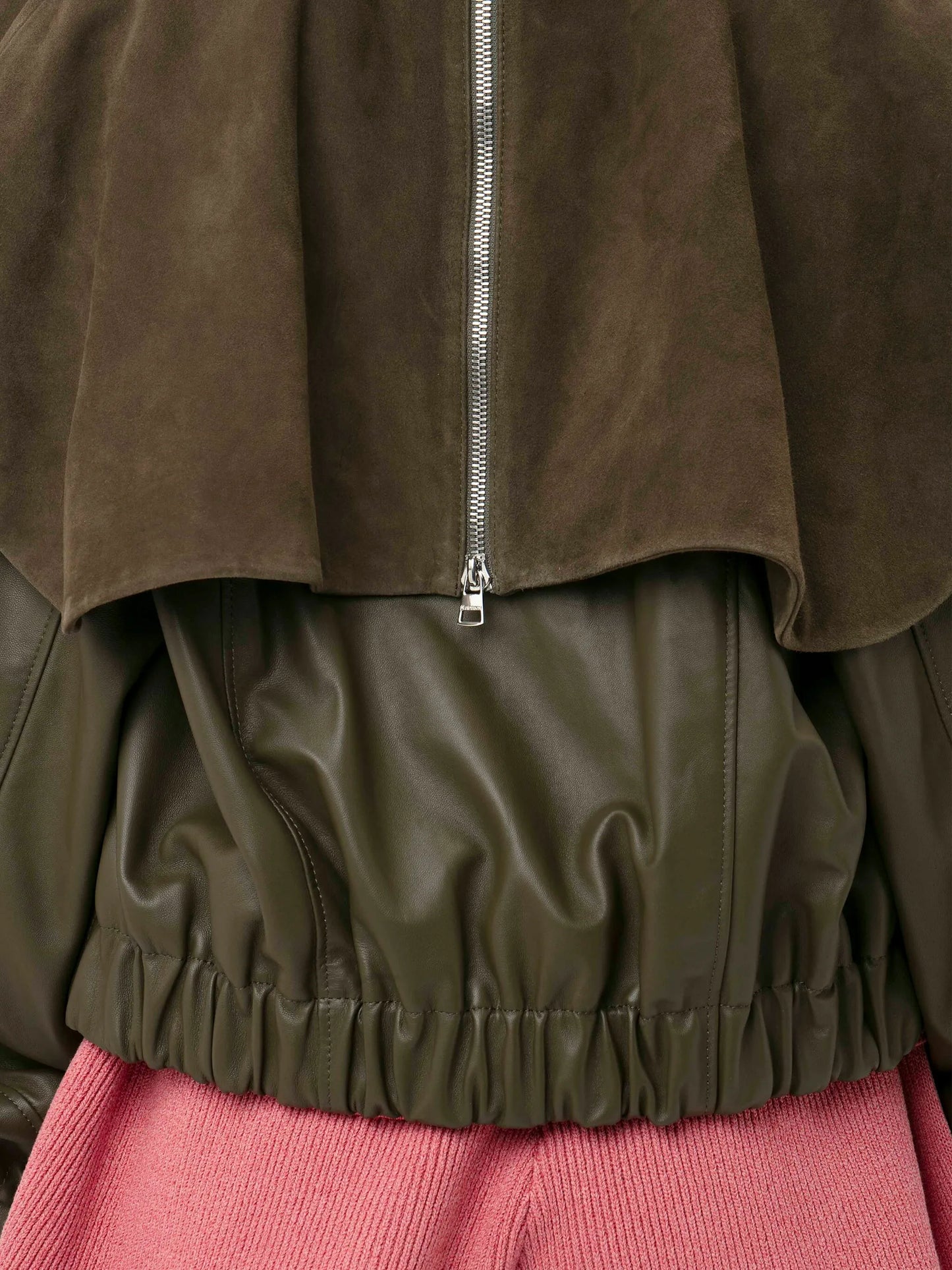 leather bomber jacket