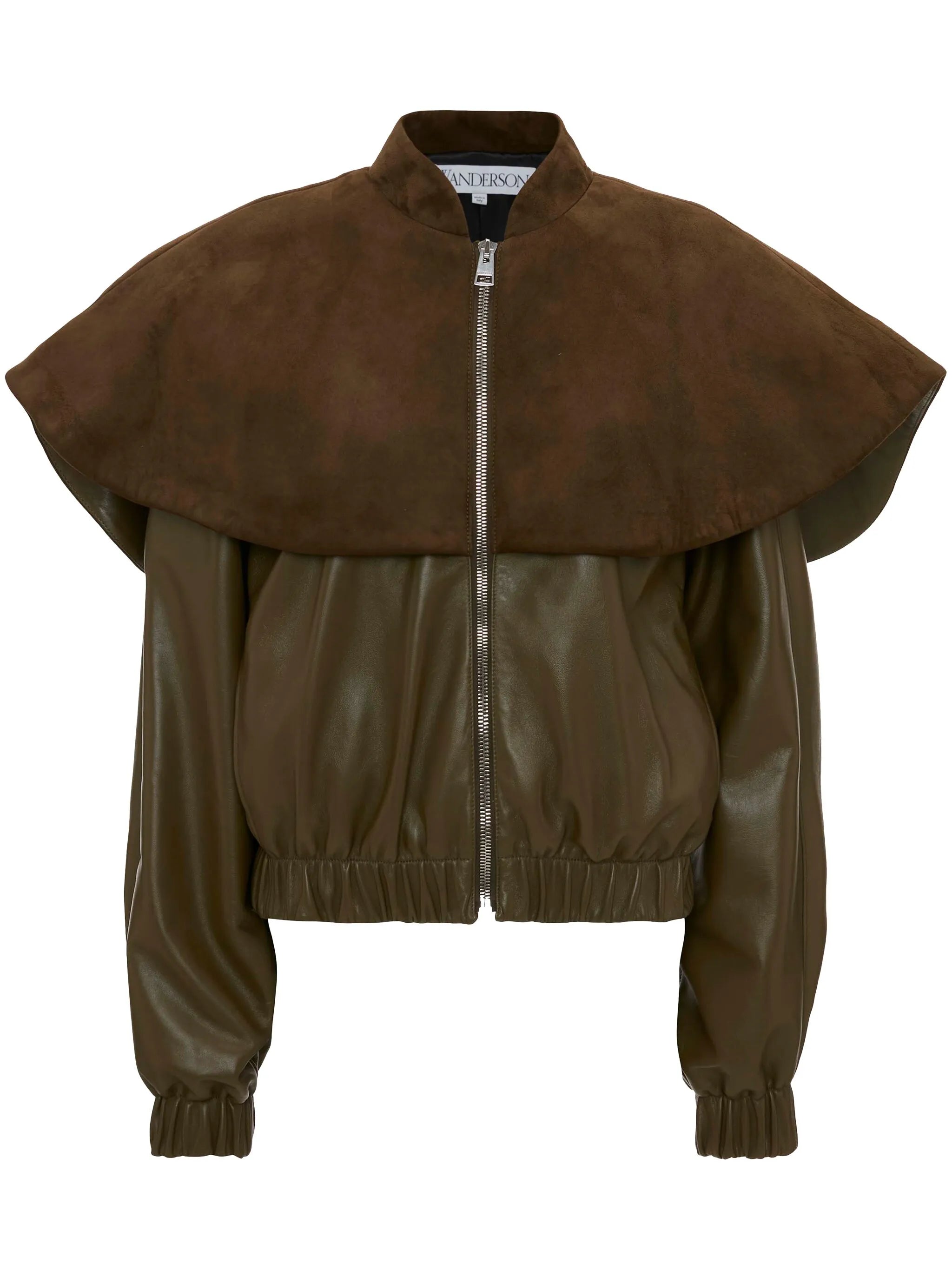 leather bomber jacket