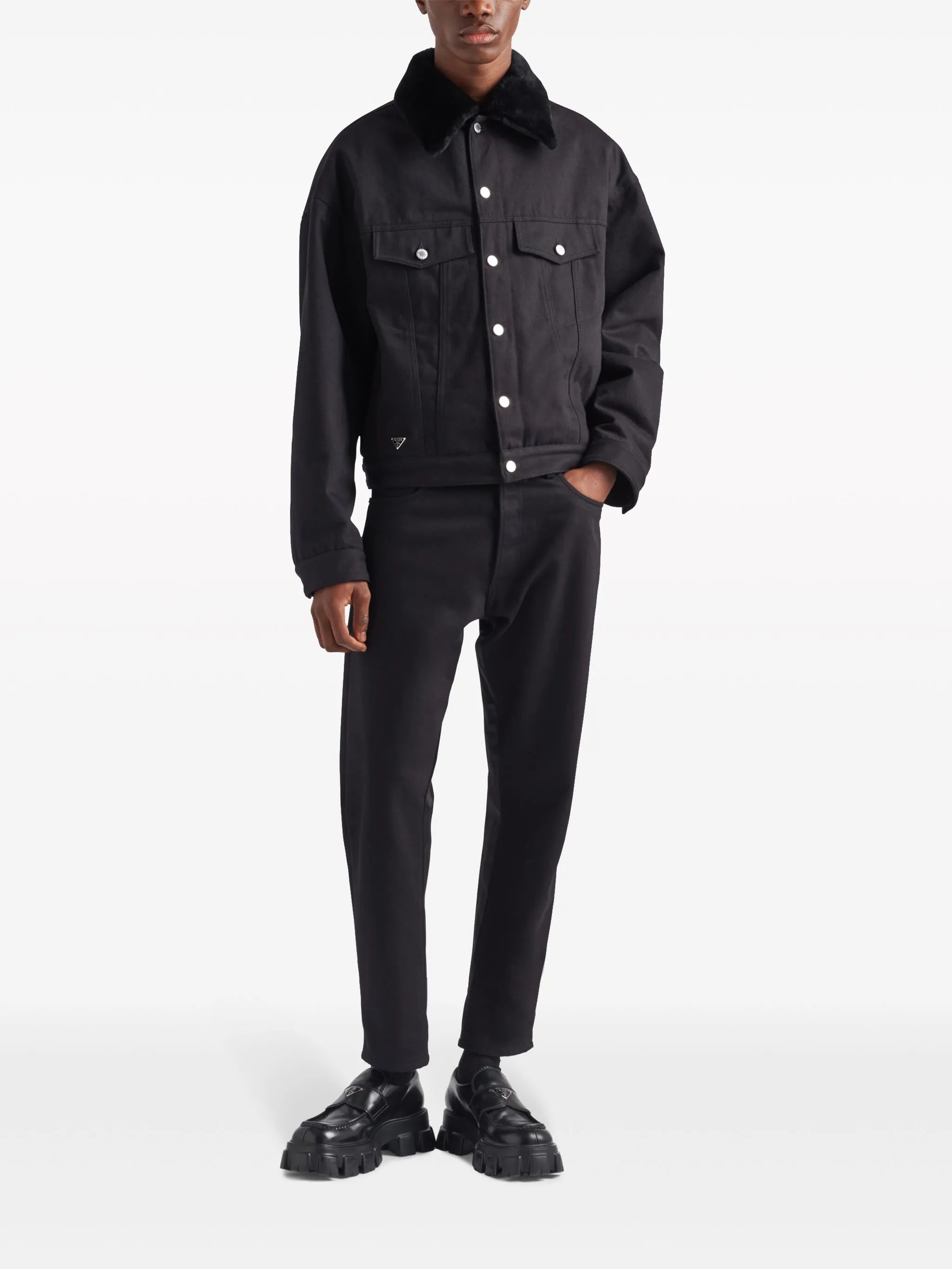 Bull denim blouson jacket