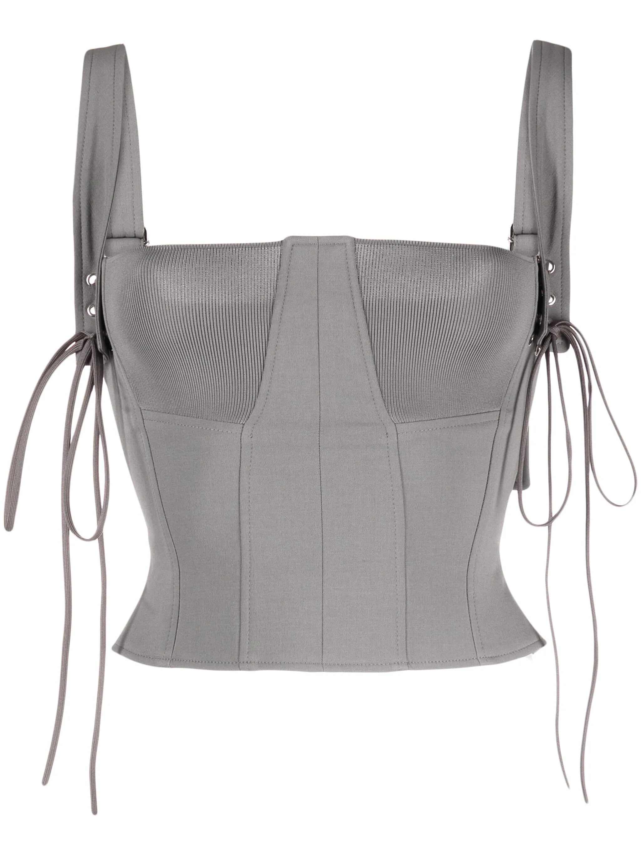 lace-up bustier top