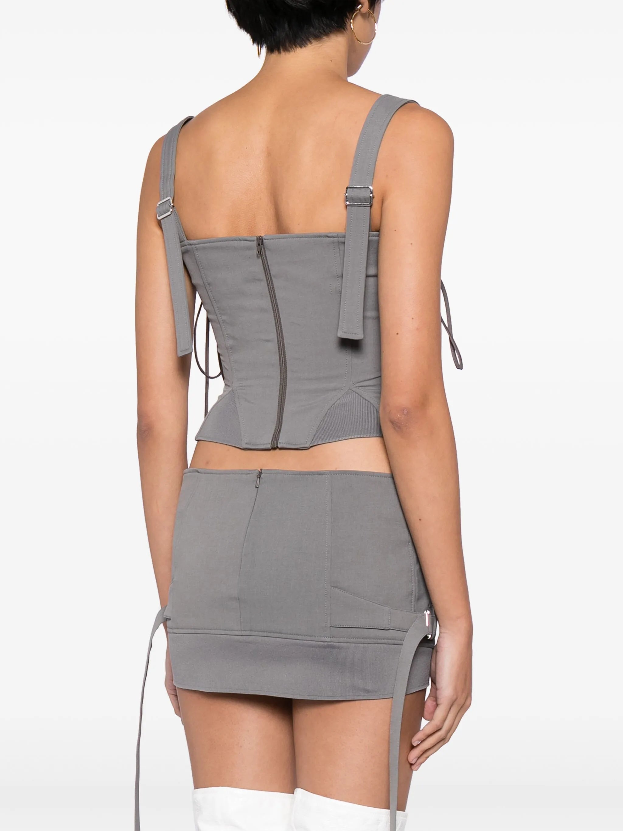 lace-up bustier top
