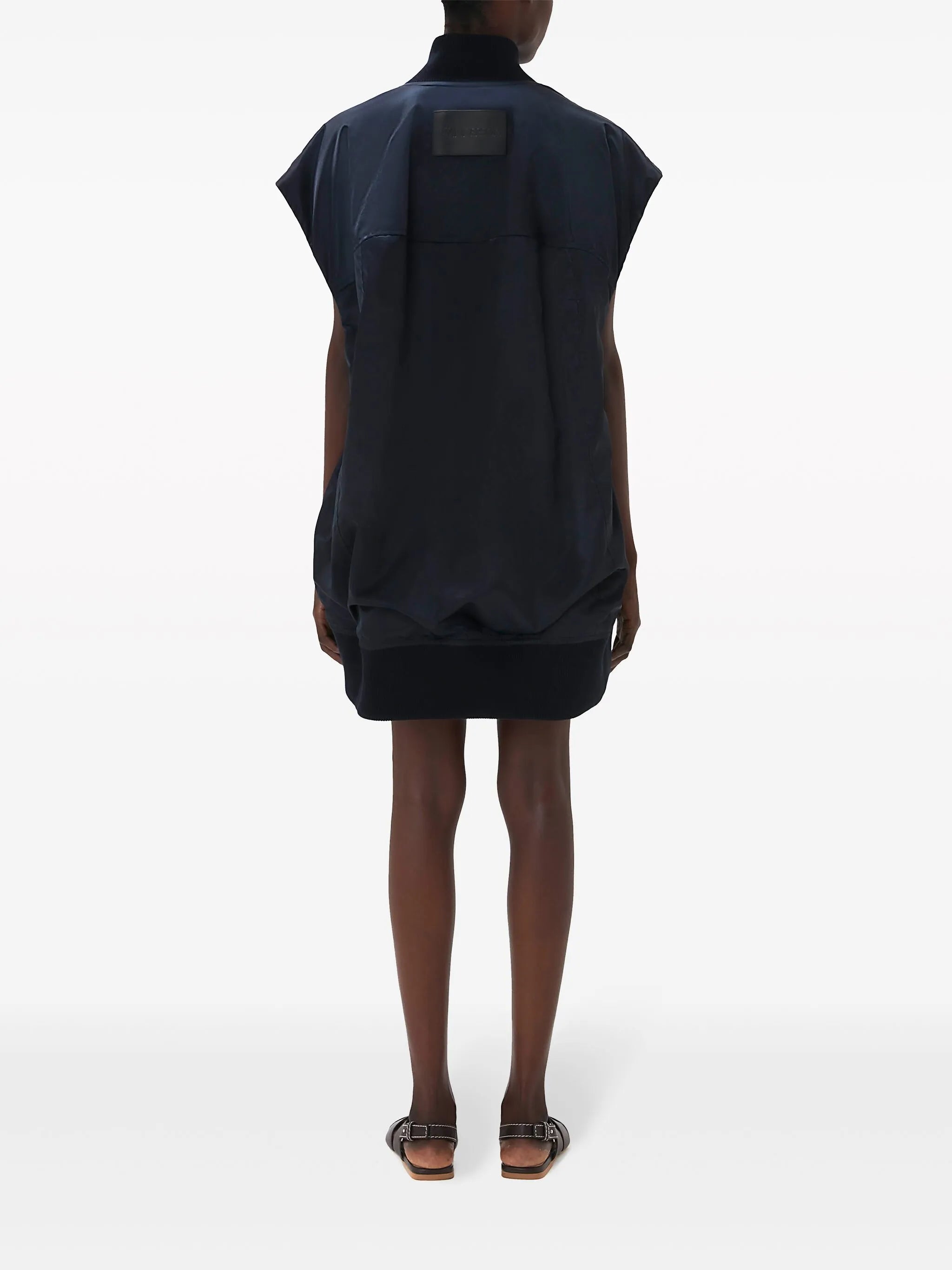 sleeveless bomber jacket