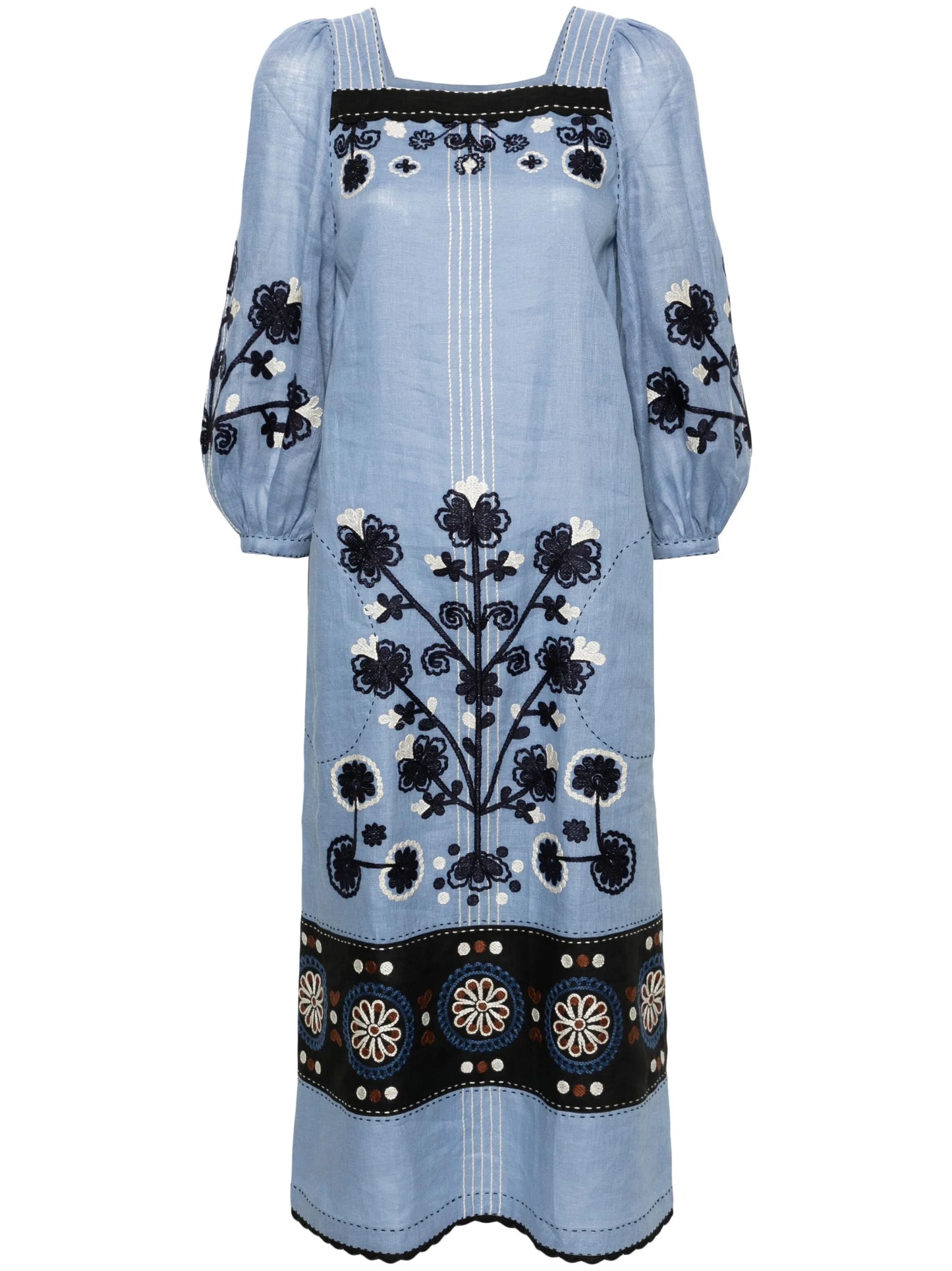 Ulya linen midi dress