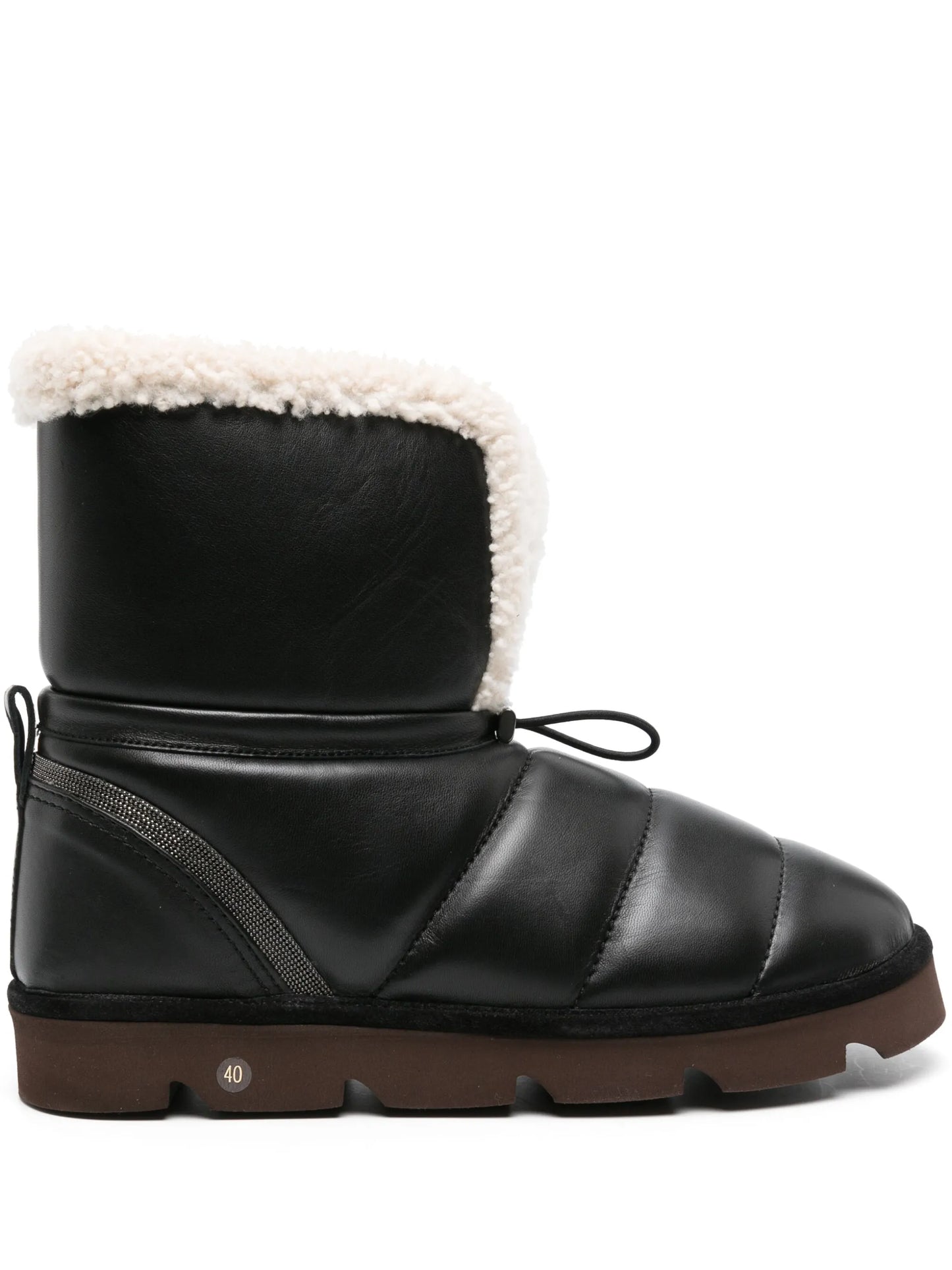 beaded leather boots
