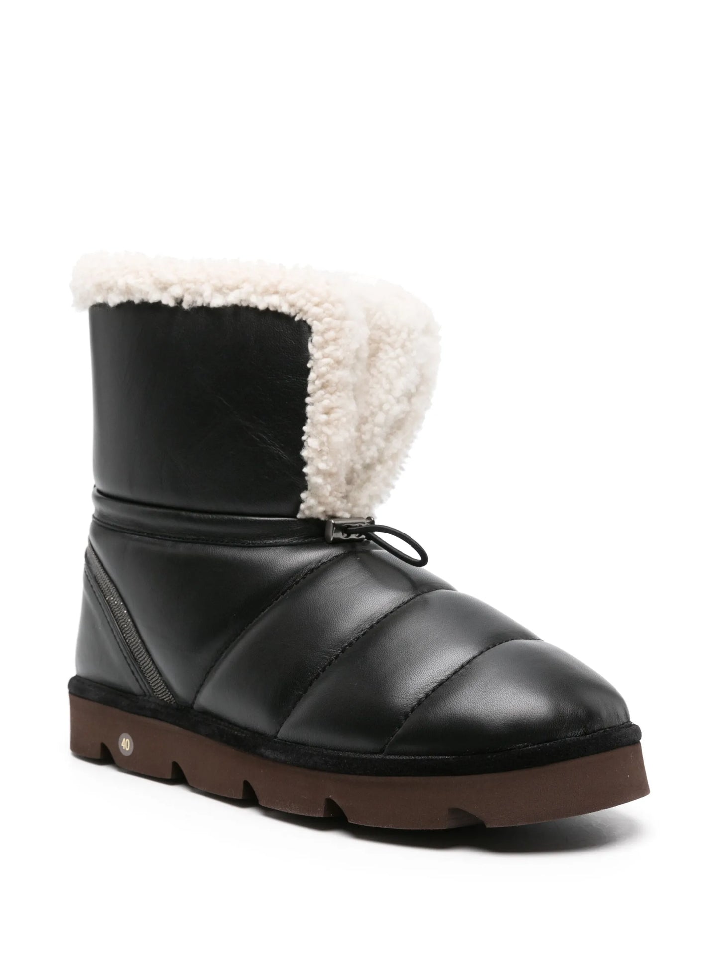 beaded leather boots