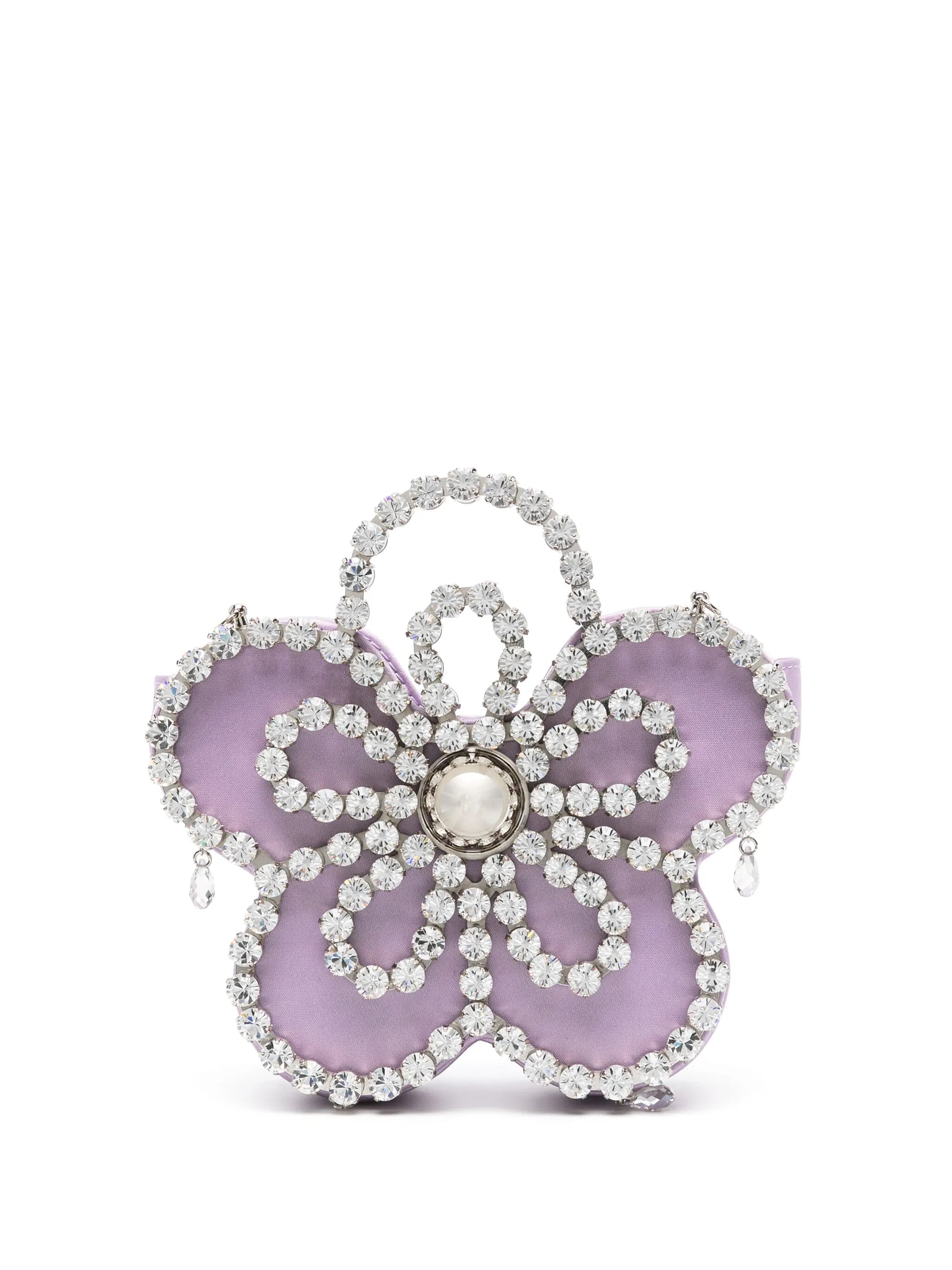 Flower satin mini bag