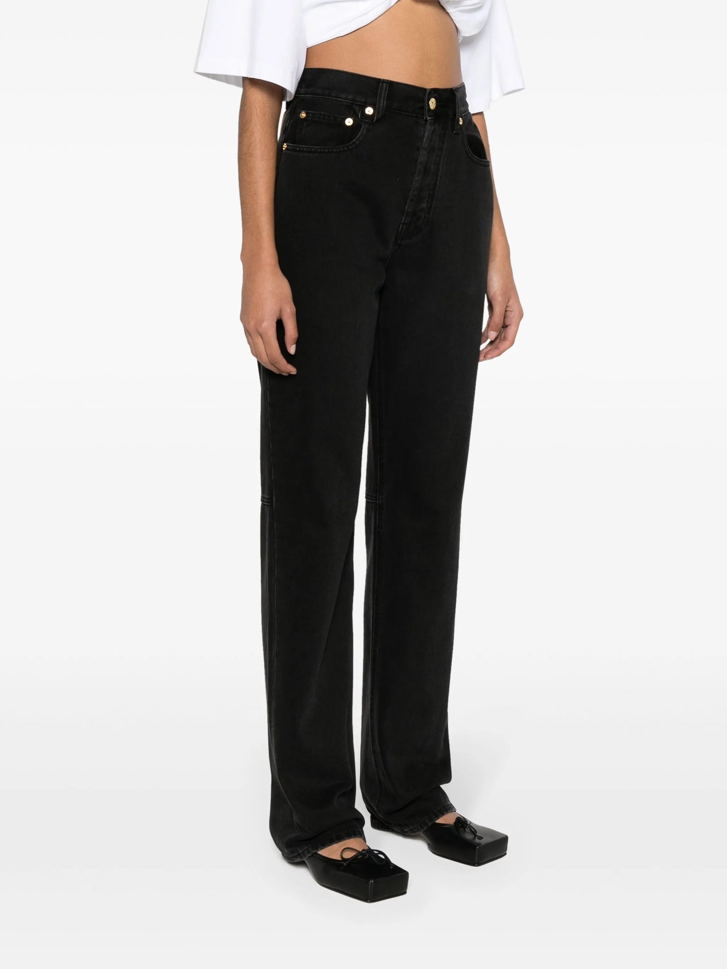 La De Nimes Droit straight-leg jeans