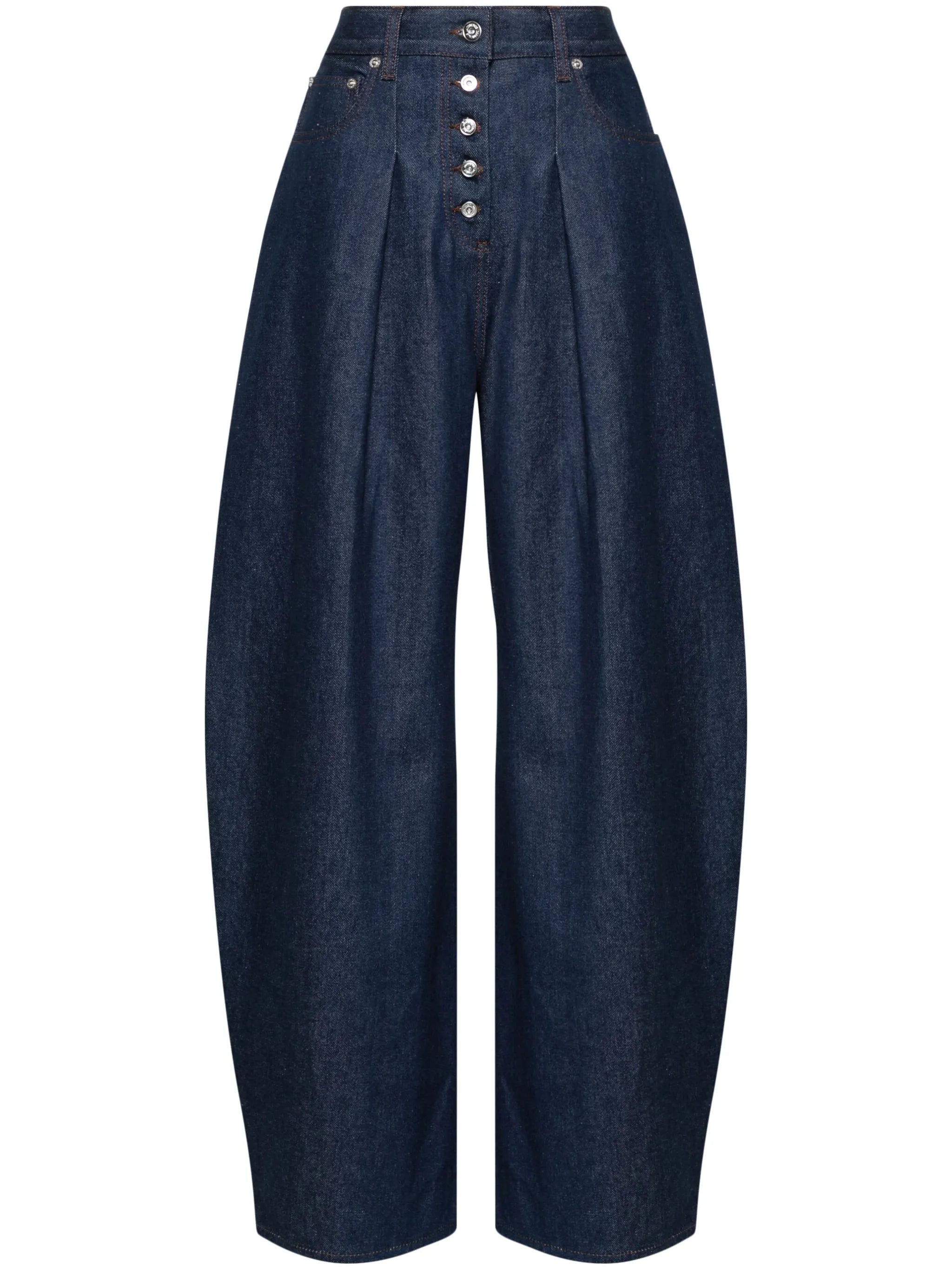 Le De-Nimes Ovalo mid-rise wide-leg jeans