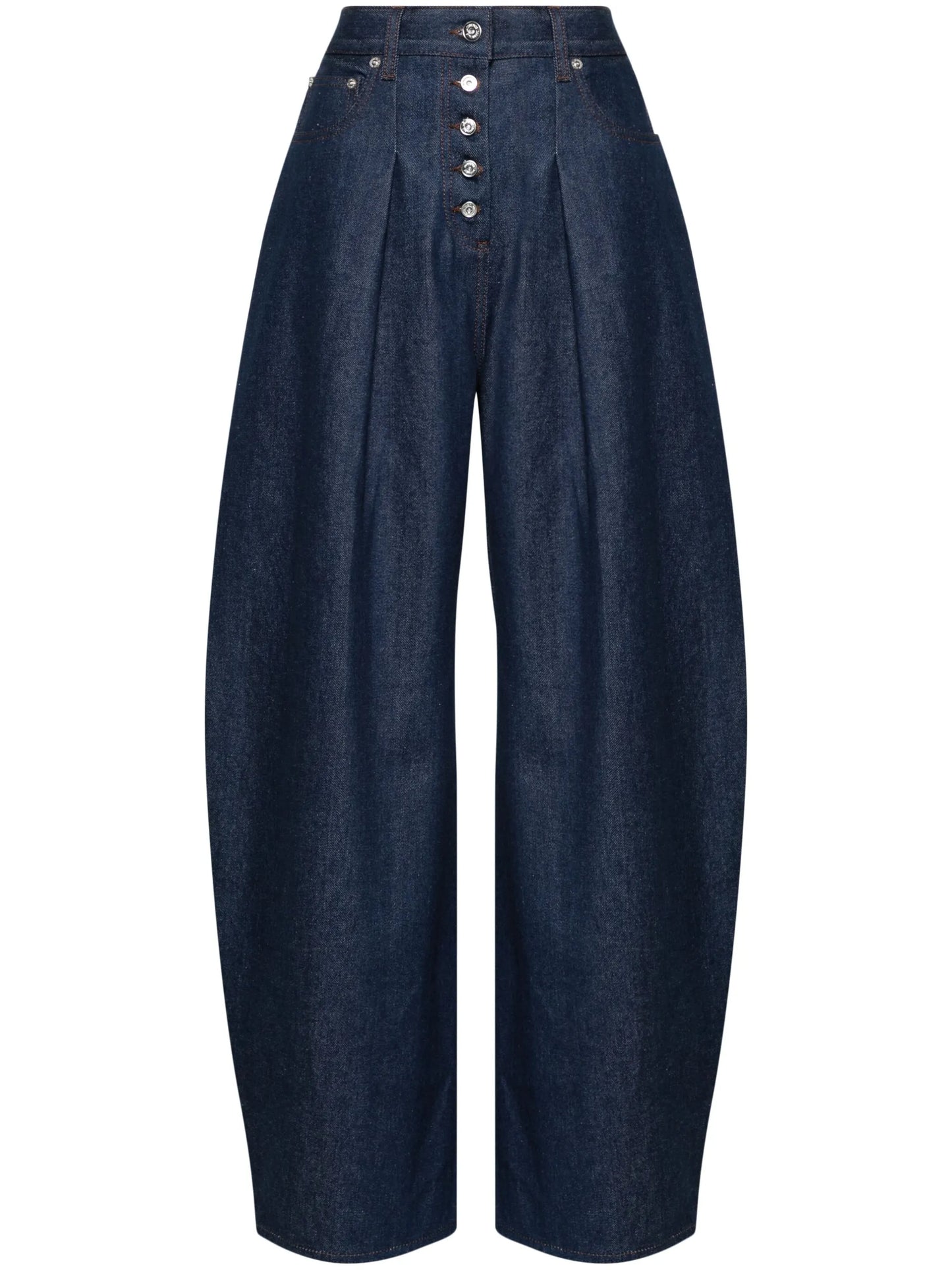 Le De-Nimes Ovalo mid-rise wide-leg jeans