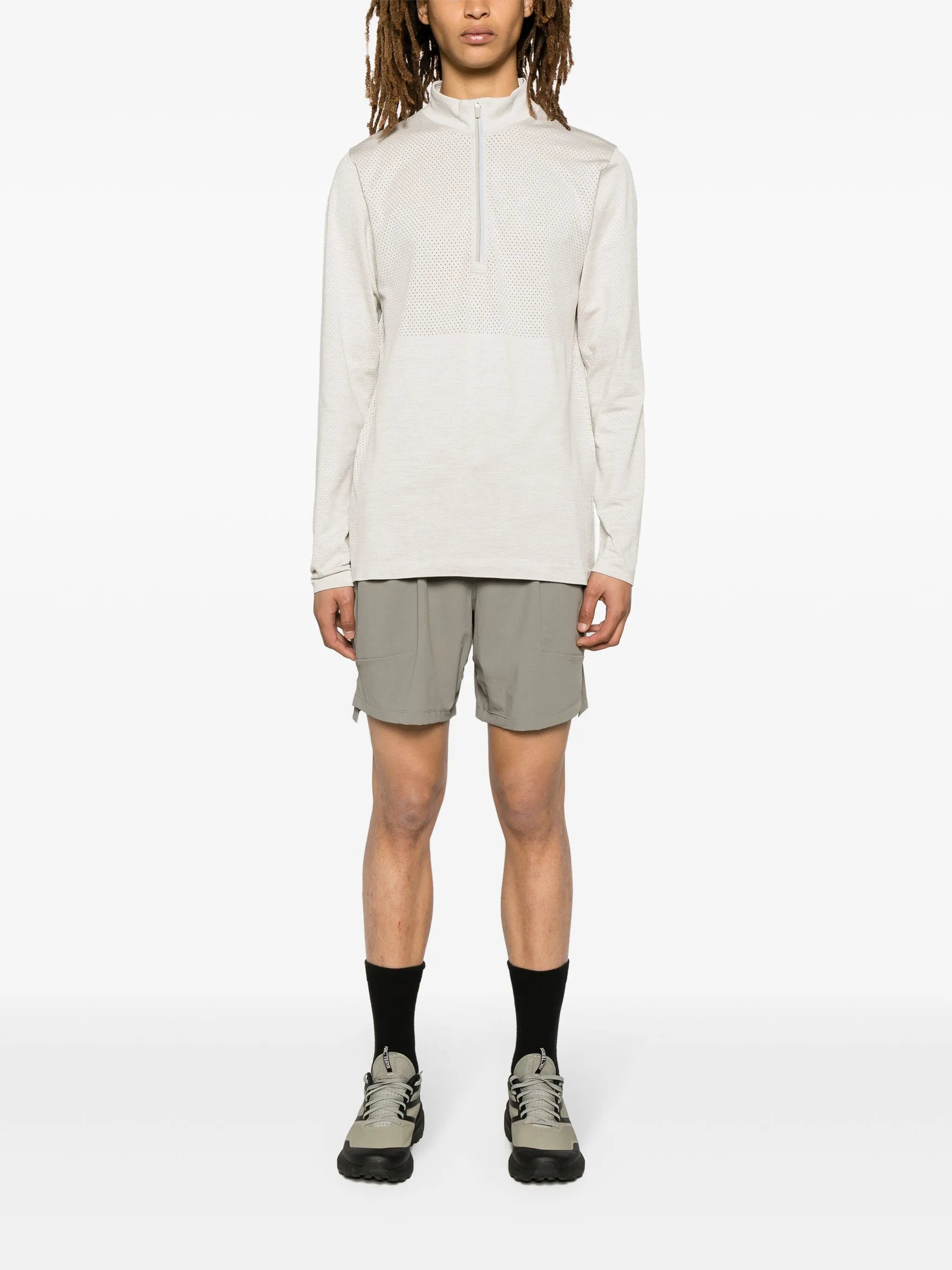 Metal Vent half-zip top