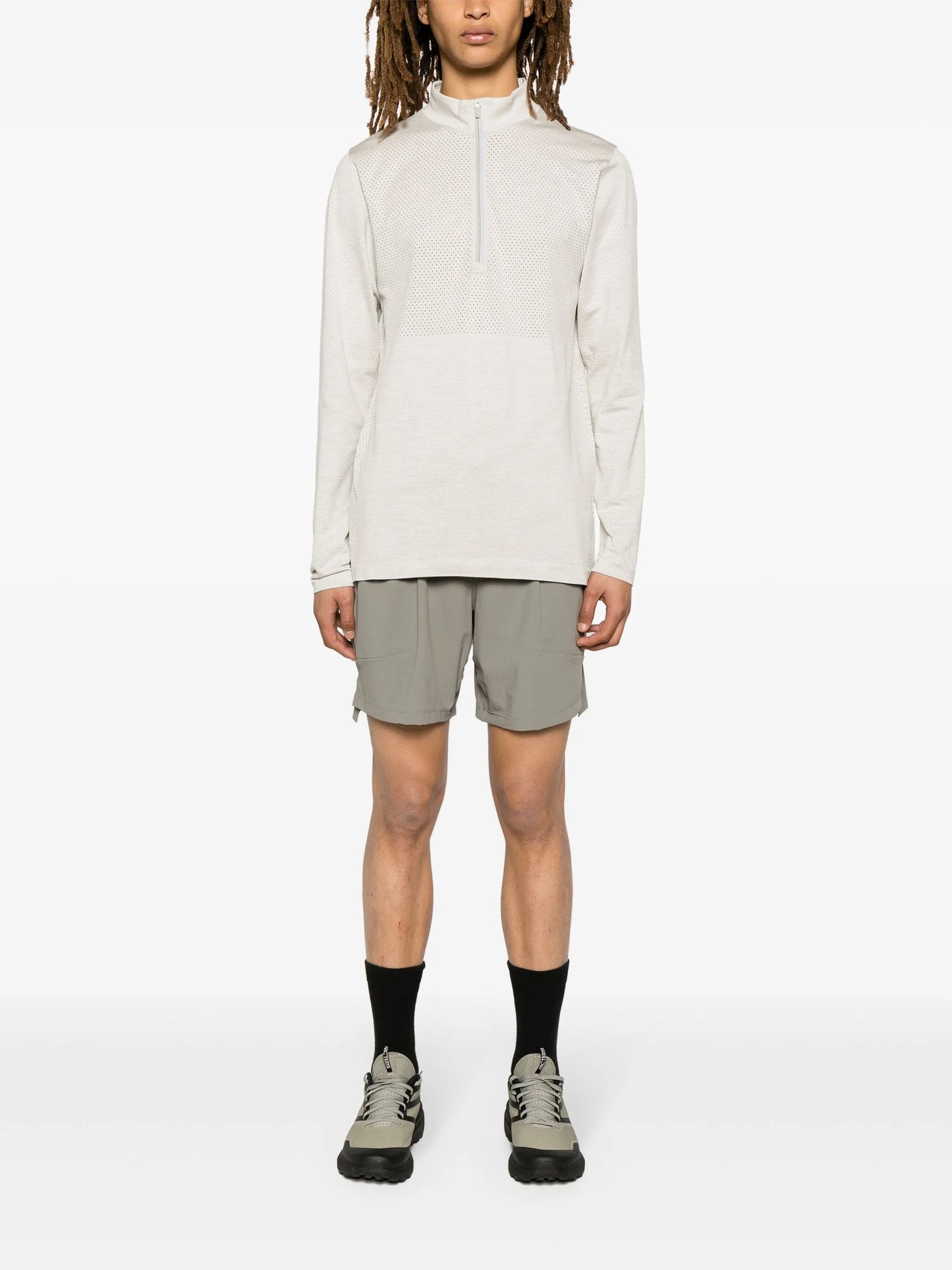 Metal Vent half-zip top