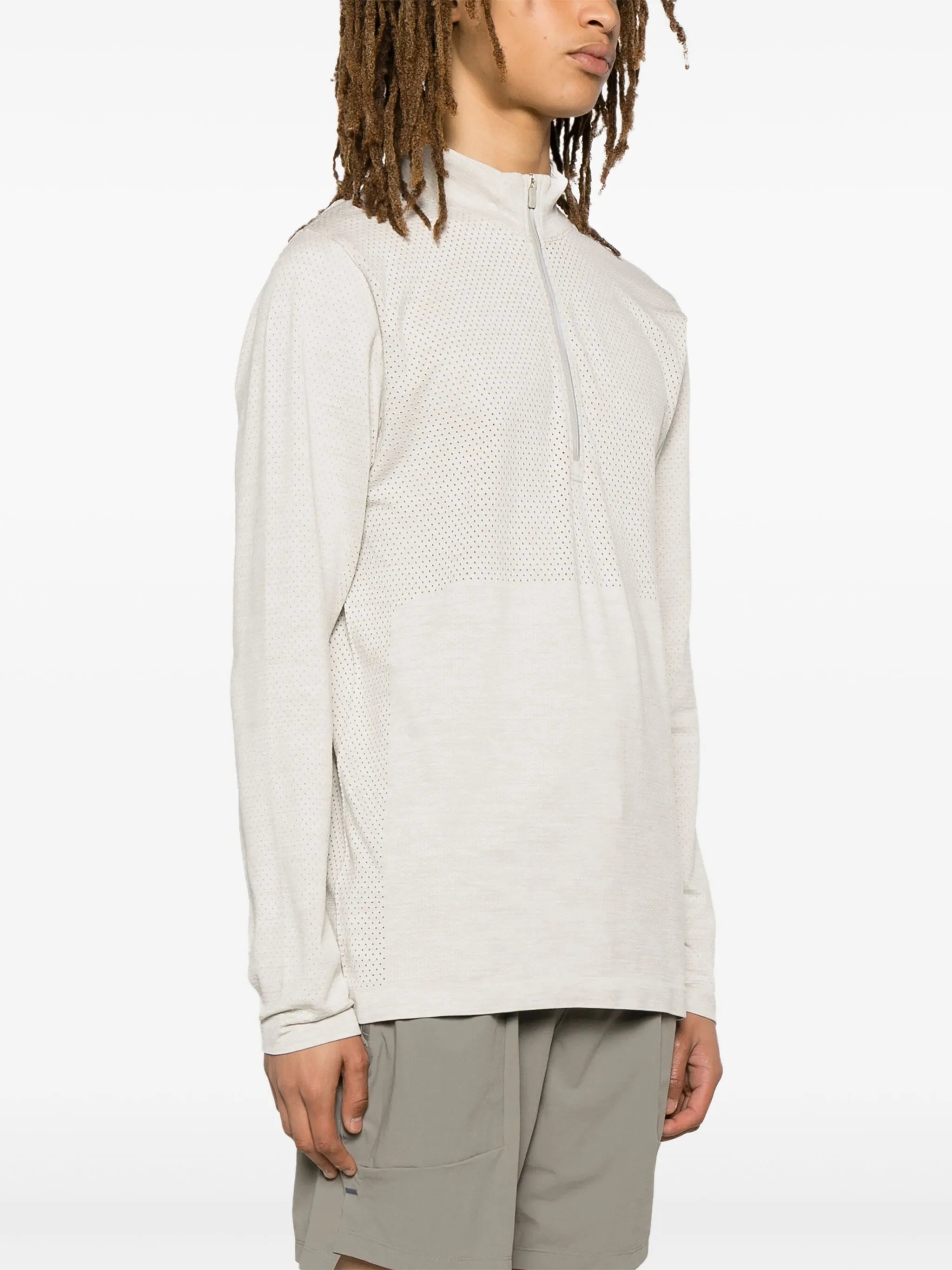 Metal Vent half-zip top