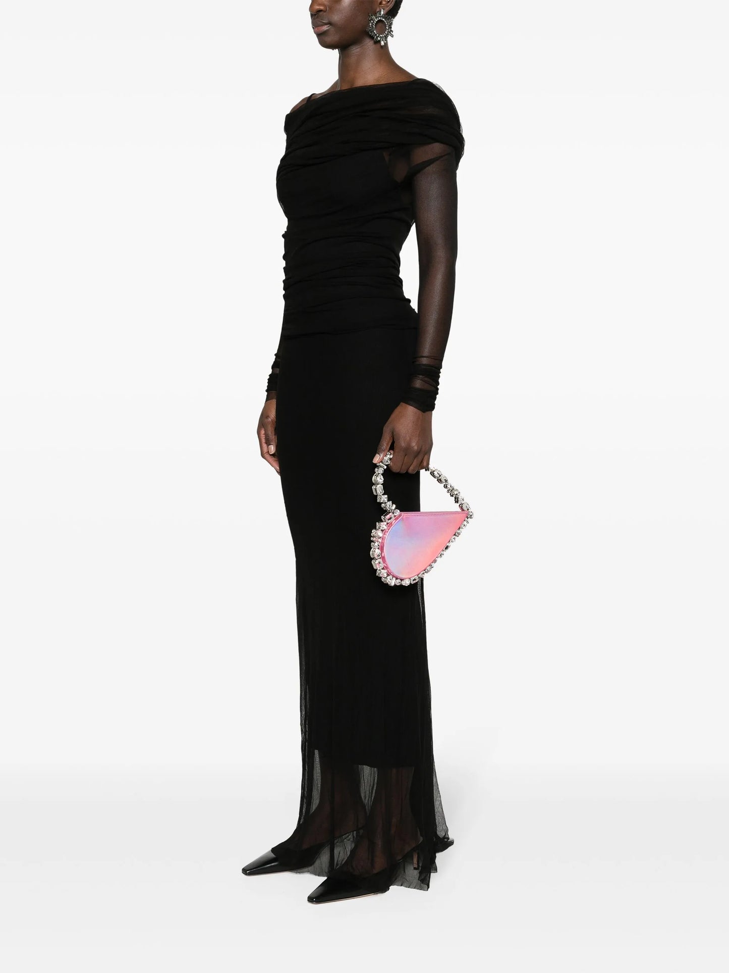 Taliya heart-shaped clutch bag