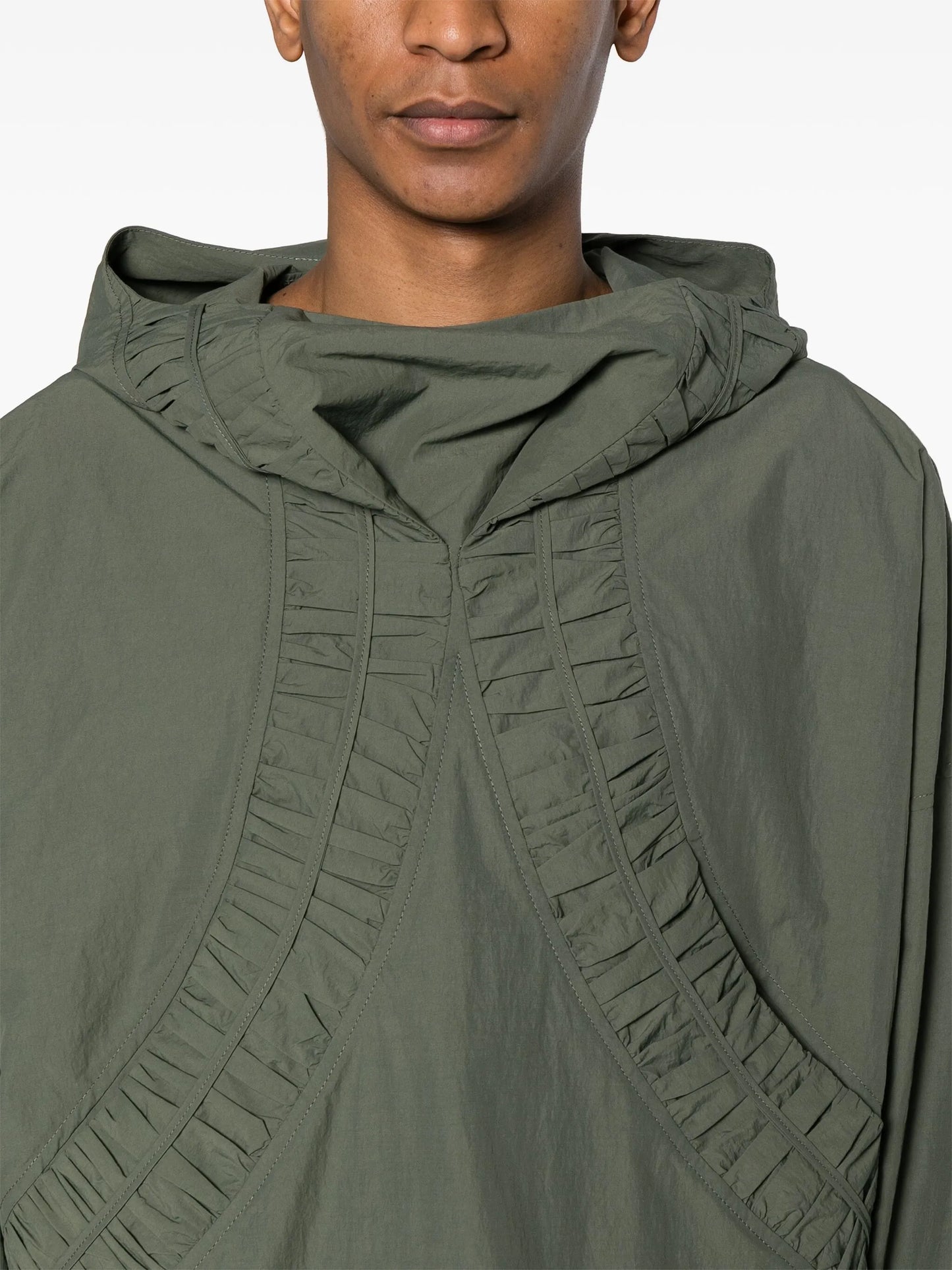 Fossil smocked-panel jacket