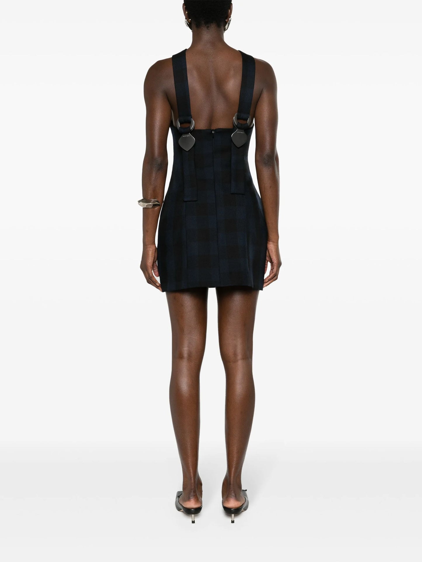 Tie wool minidress