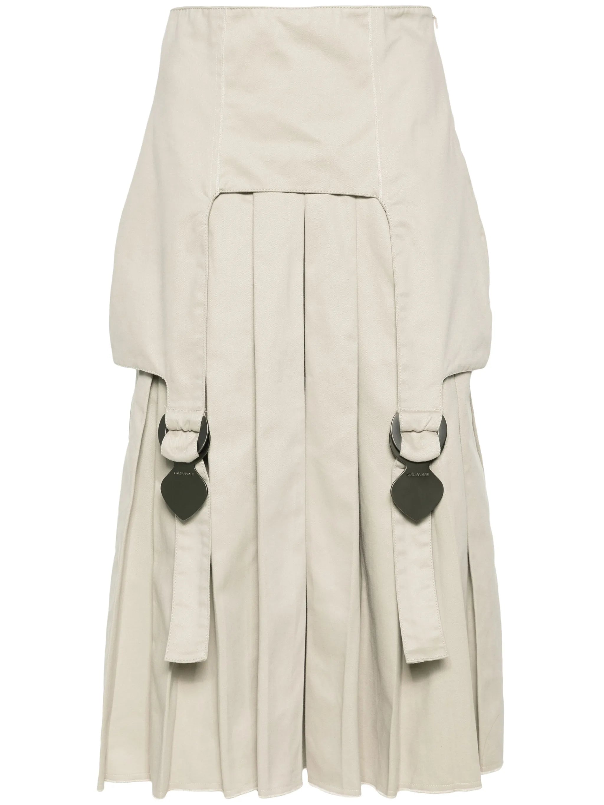pleated wide-leg trousers