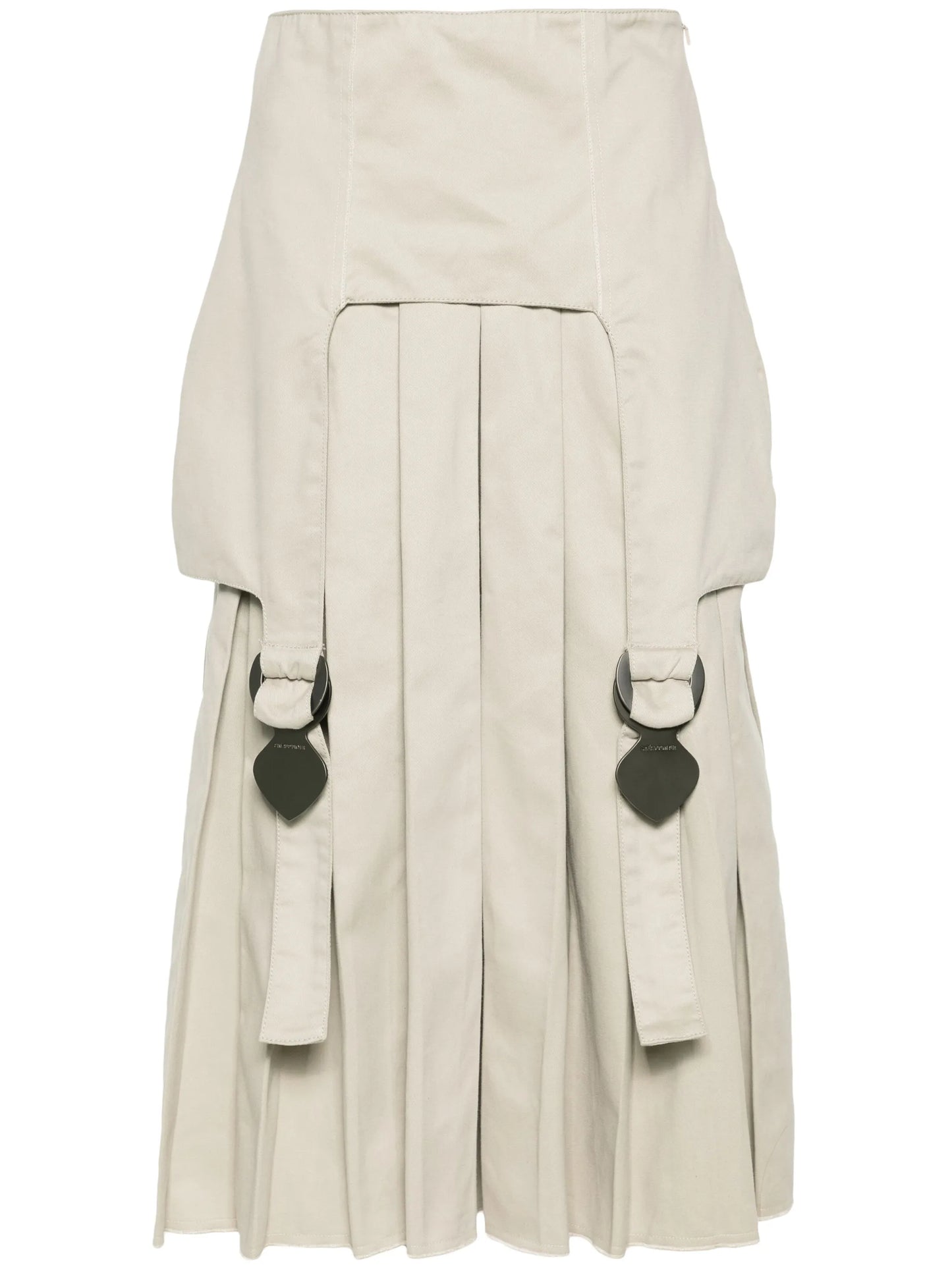 pleated wide-leg trousers
