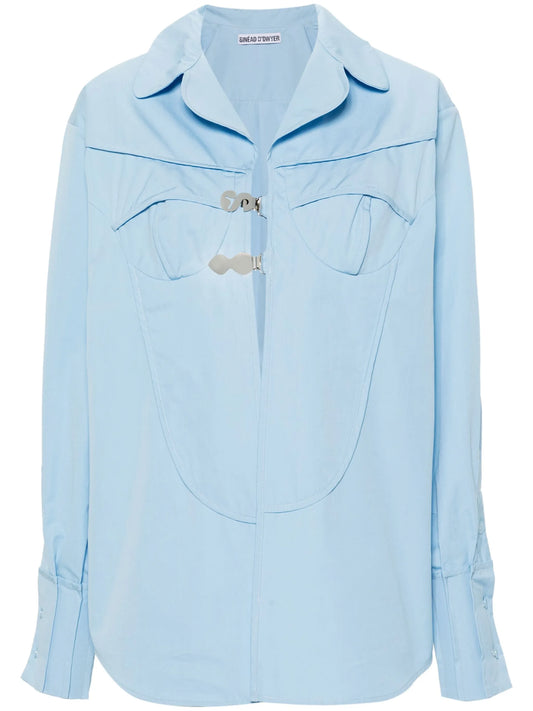 Pyjama logo-buckle shirt