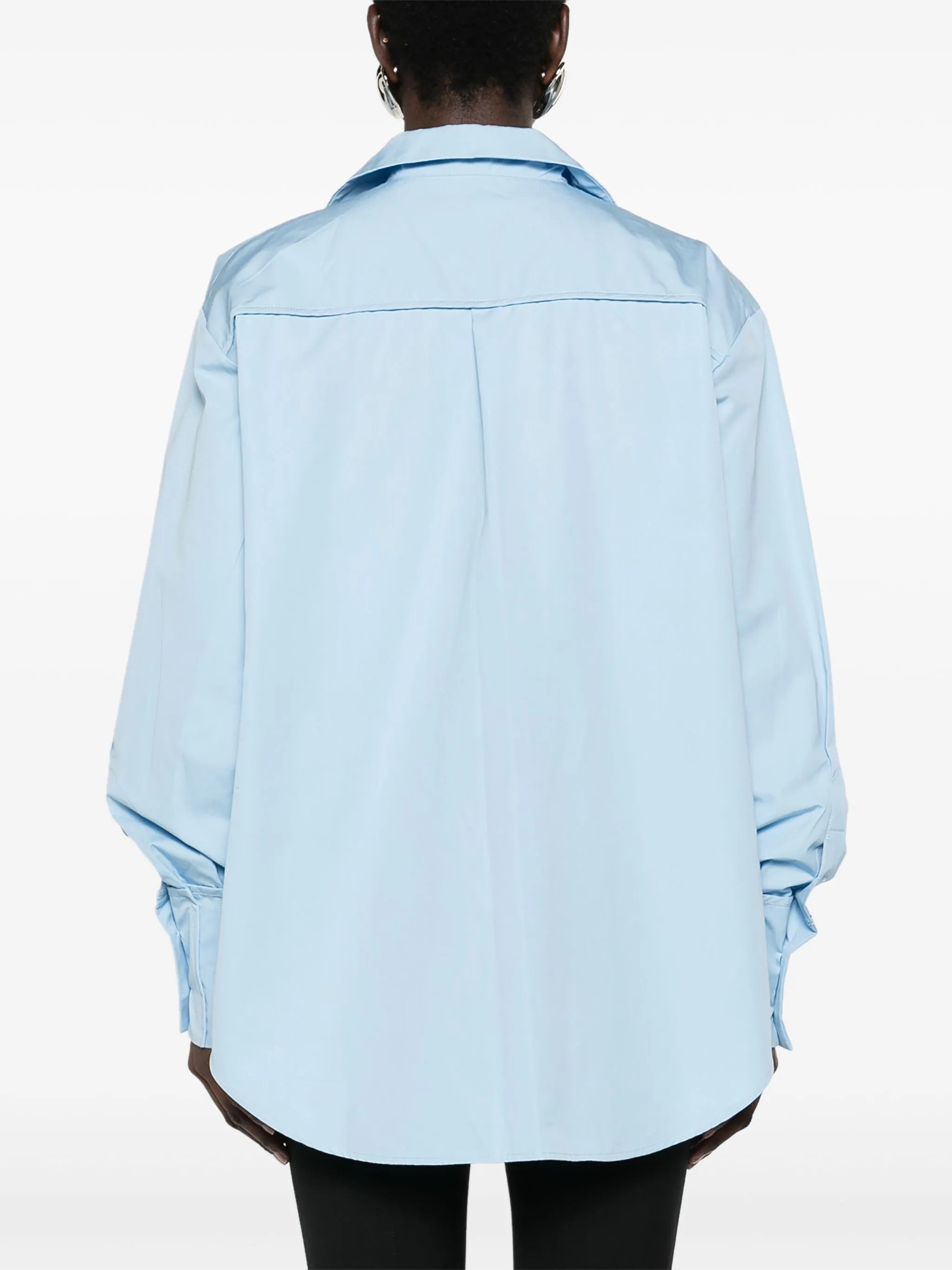 Pyjama logo-buckle shirt