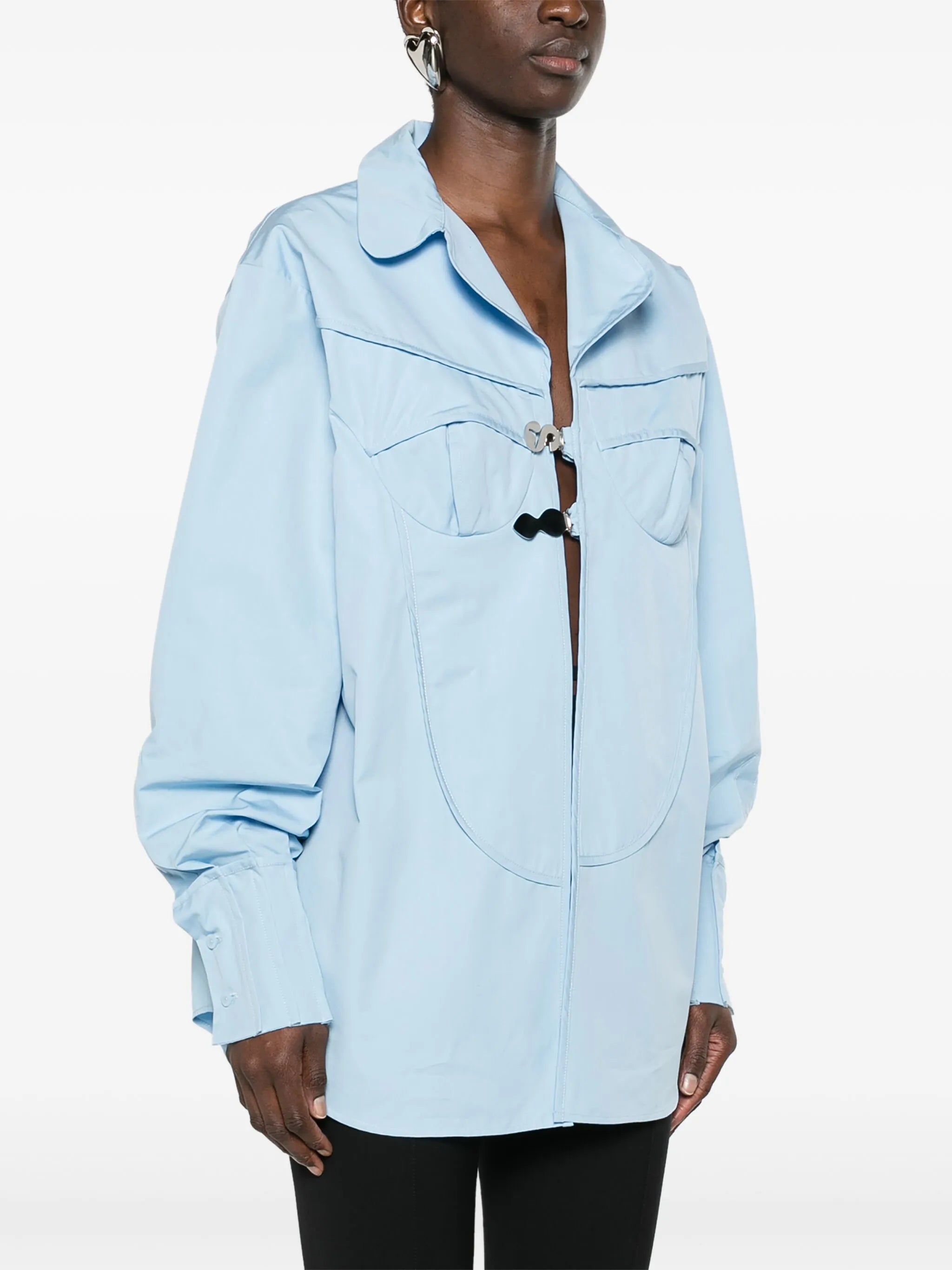 Pyjama logo-buckle shirt
